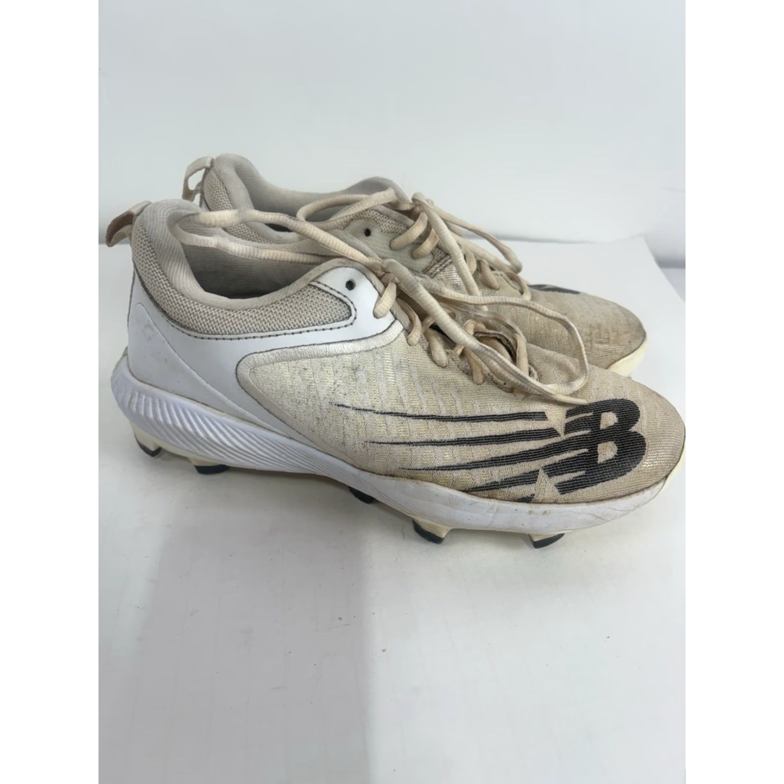 New Balance New Balance Men's Cleated Sneakers Athletic Baseball Football Track & Field Size 7 Beige Size US 7 / EU 40 - 4 Thumbnail