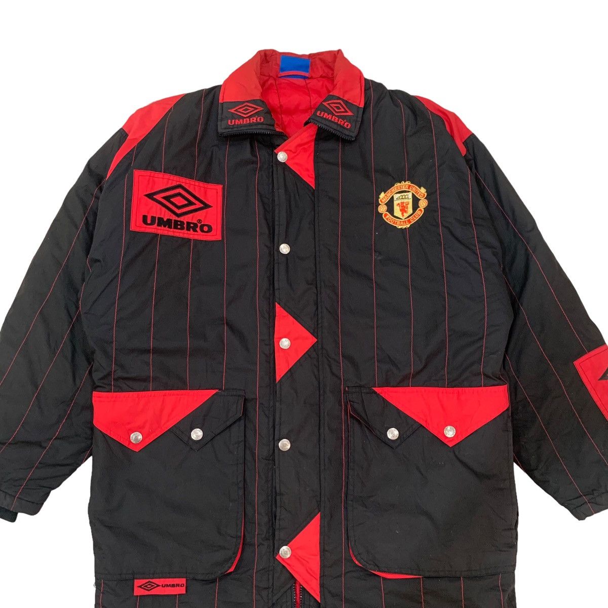 Umbro 🔥Vintage 90s Manchester United Umbro Training Jacket Size US M / EU 48-50 / 2 - 5 Thumbnail