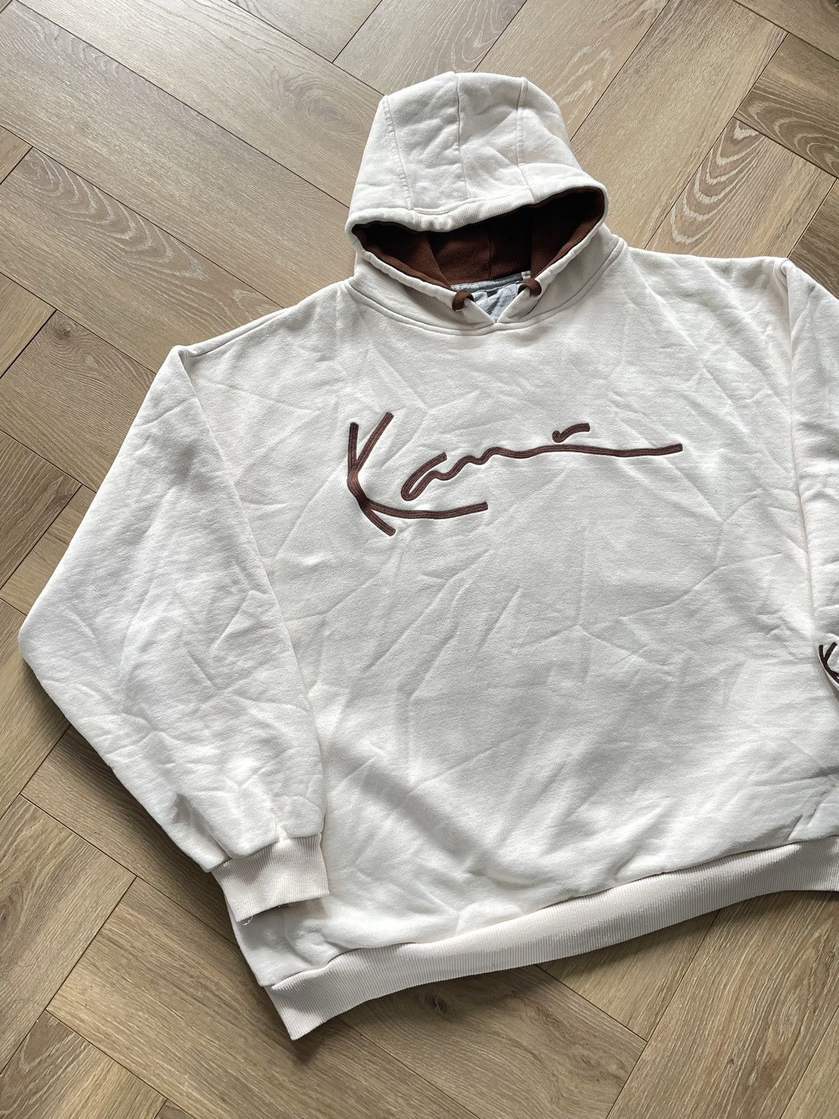 Karl Kani × Vintage Karl Kani Vintage Y2k Oversize Boxy Hoodie Sweatshirt Hiphop Size US XXL / EU 58 / 5 - 2 Thumbnail