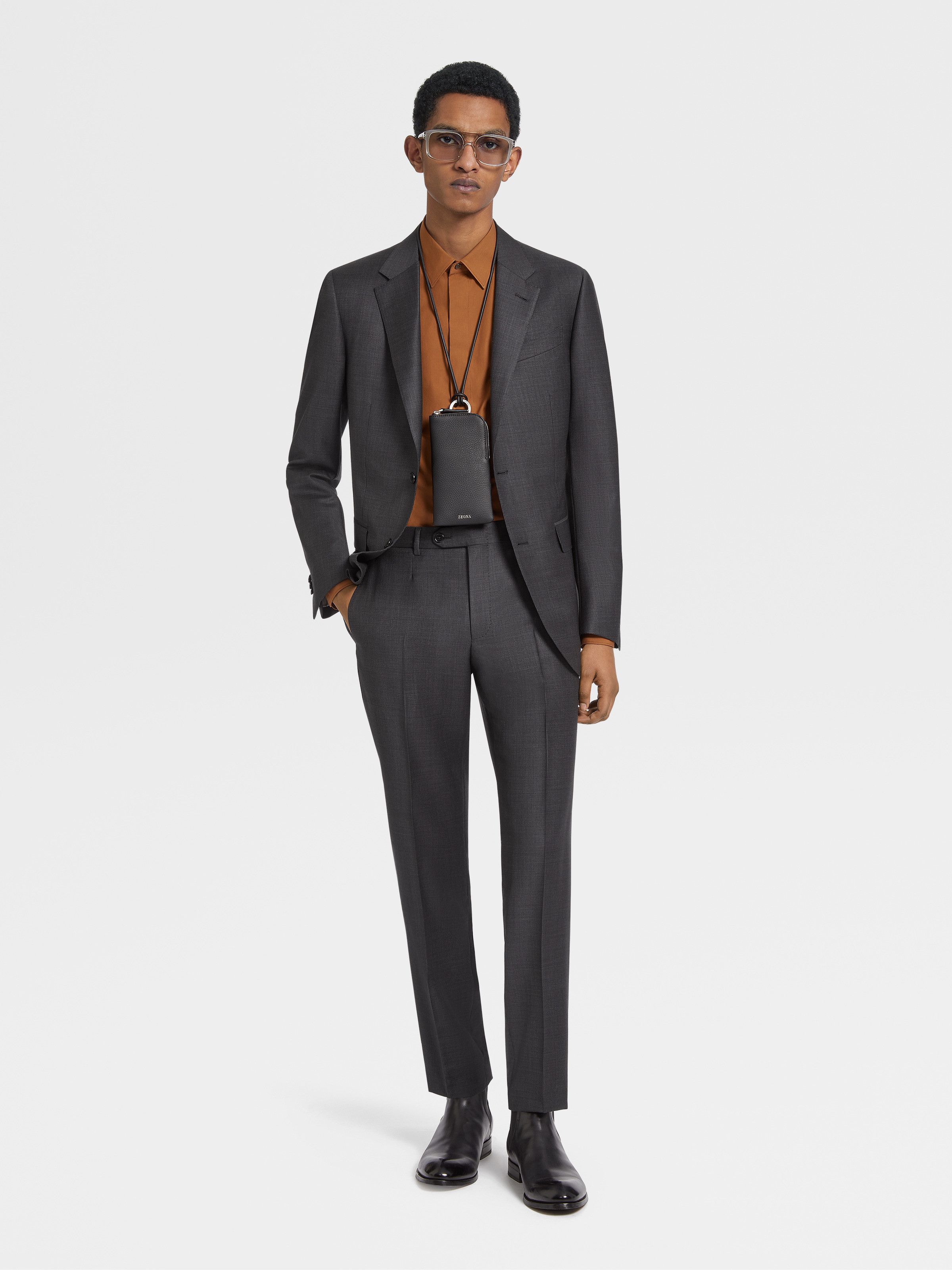 Ermenegildo Zegna o1s1rm0225 R8CS011A8 Suit in Dark Grey Size US M / EU 48-50 / 2 - 2 Thumbnail