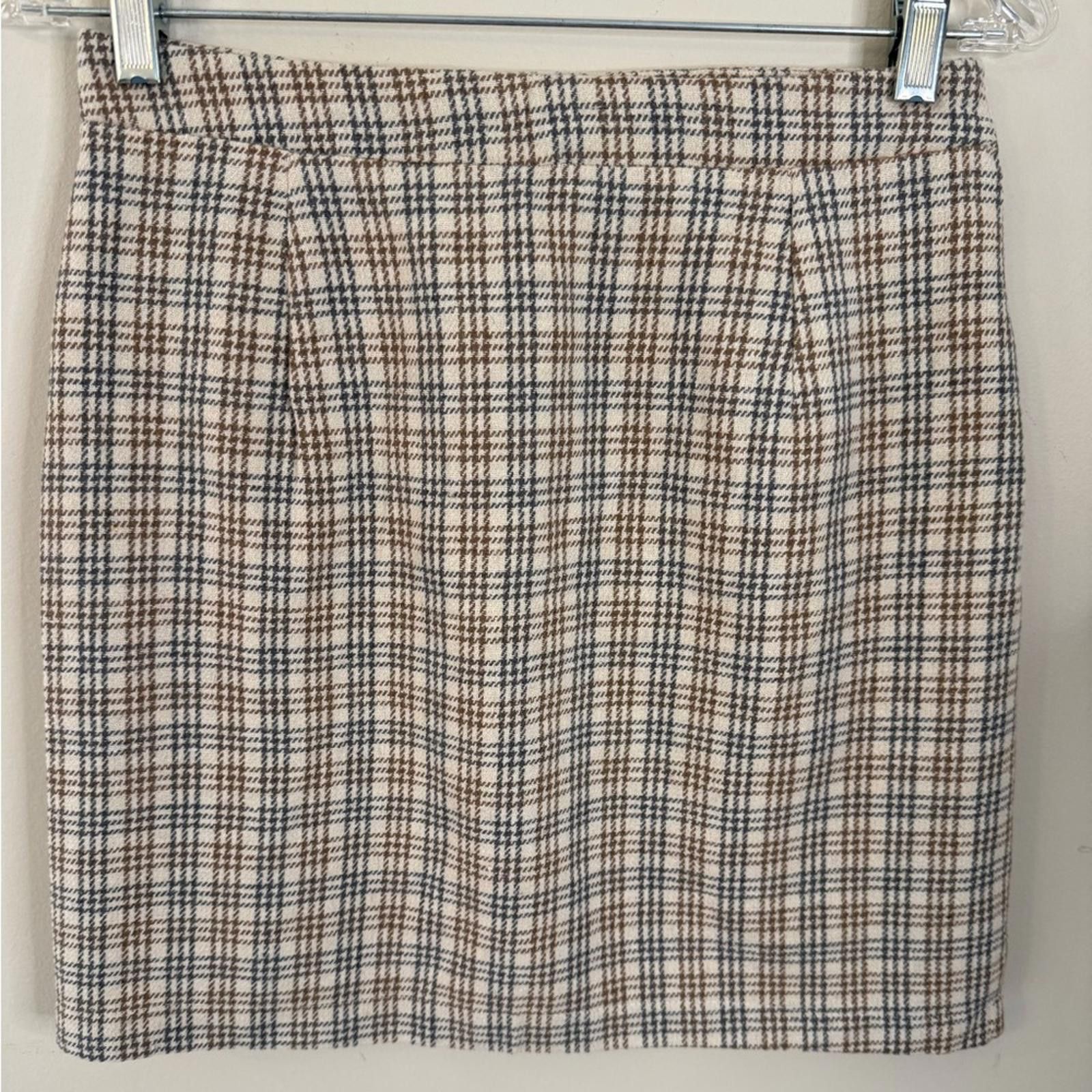 Other Pepper Crane houndstooth plaid mini skirt SZ M Size 32" / US 10 / IT 46 - 2 Thumbnail