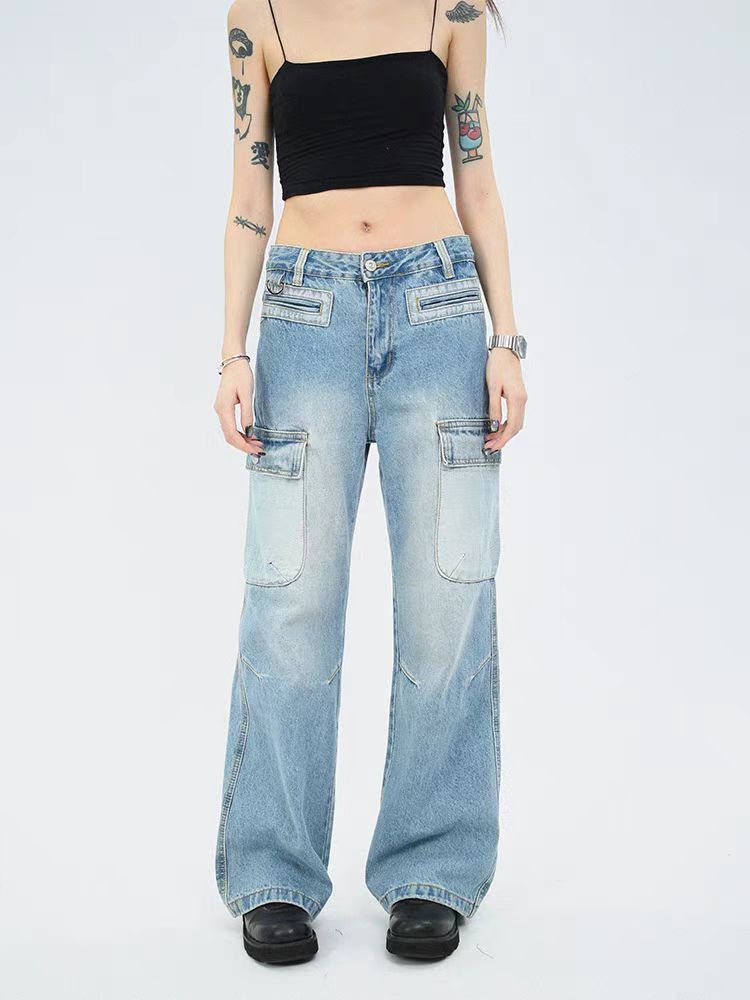 Japanese Brand × Jean High Street Vintage Washed Workwear Jeans Size US 32 / EU 48 - 1 Thumbnail