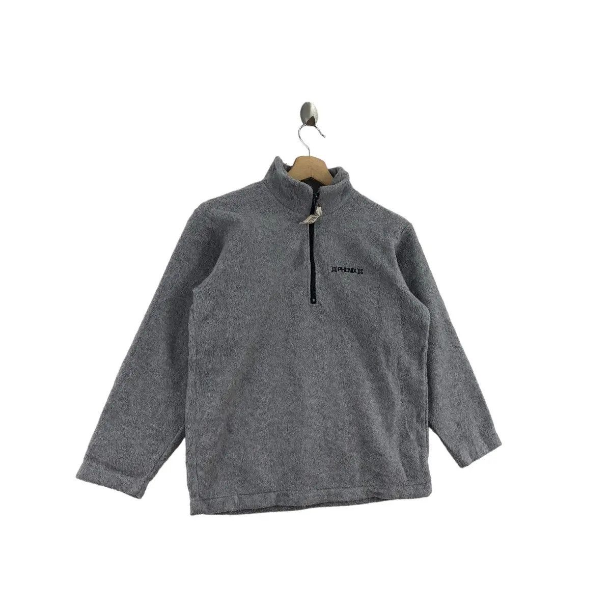 Phenix Vtg PHENIX JAPAN Outdoor Henley Gray Fleece Sweater Pullover Size S / US 4 / IT 40 - 2 Thumbnail