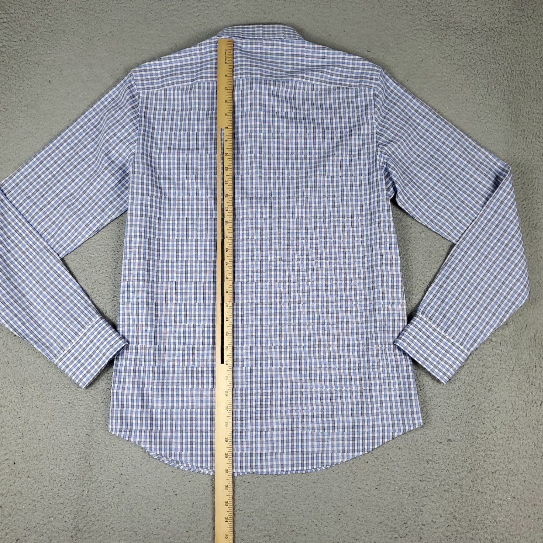 UNTUCKit UNTUCKit Shirt Mens LT Large Tall Blue Plaid Slim Fit Button Up Long Sleeve Shirt Size US L / EU 52-54 / 3 - 3 Thumbnail