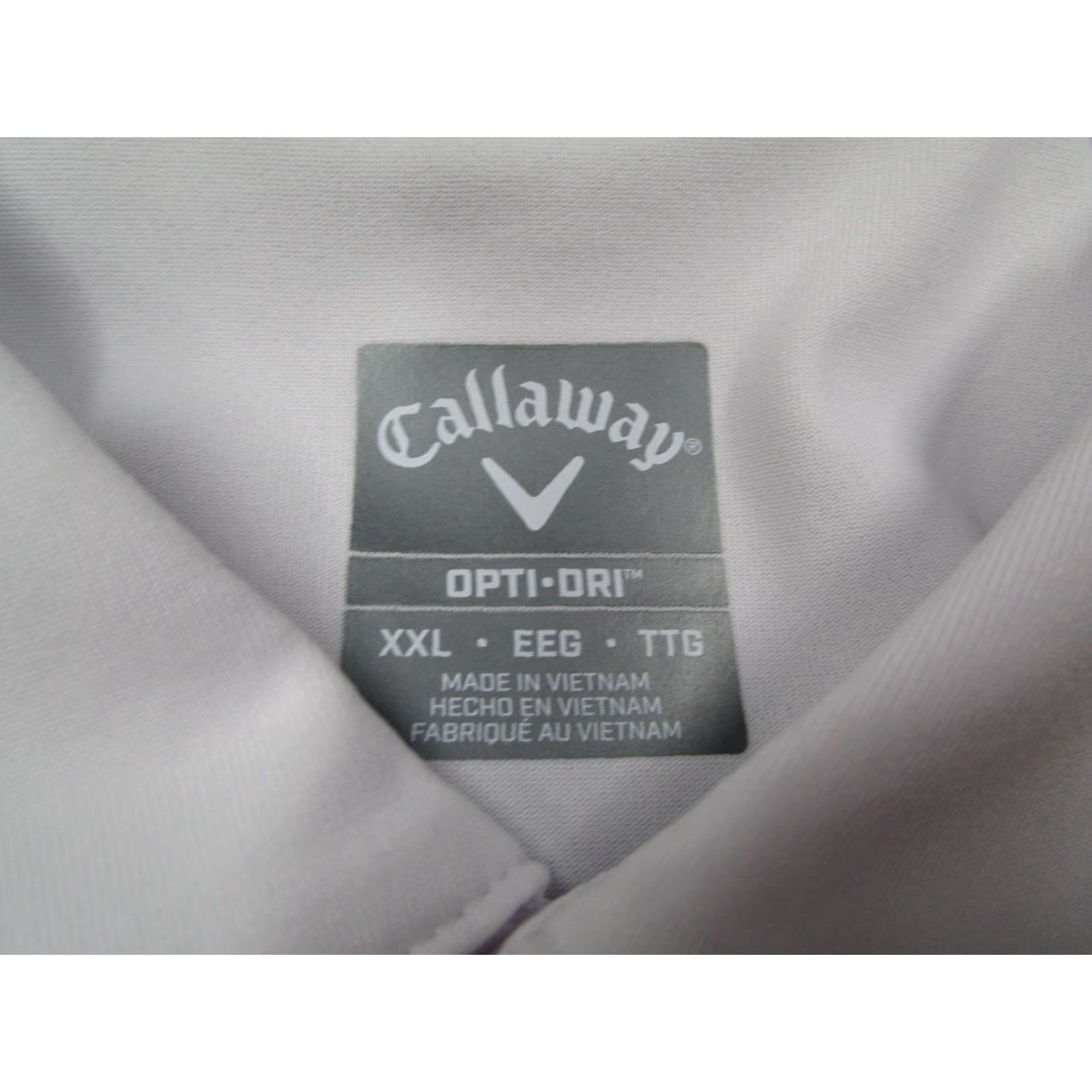 Callaway Callaway Polo Mens 2XL White Opti Dri Golf Short Sleeve Performance Shirt Size US XXL / EU 58 / 5 - 3 Thumbnail
