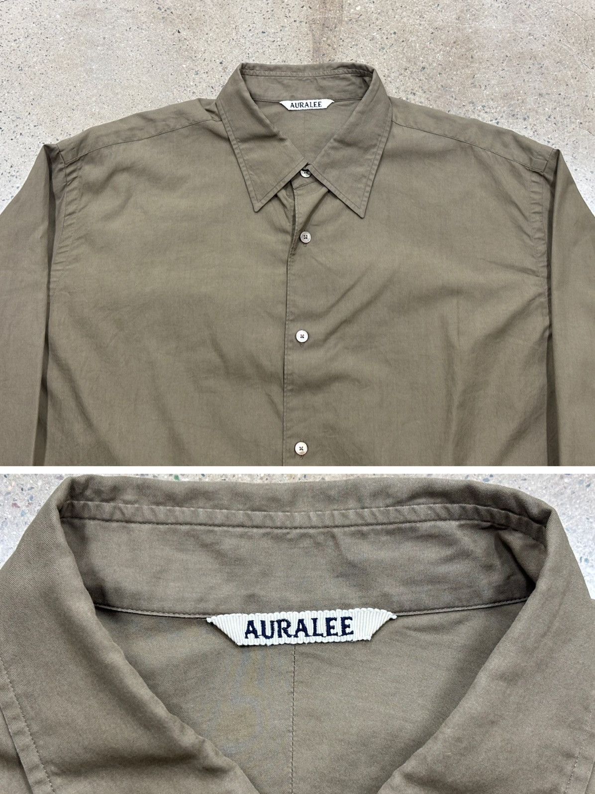 Auralee Auralee 24 Washed Finx Twill Shirt Size US XL / EU 56 / 4 - 5 Thumbnail