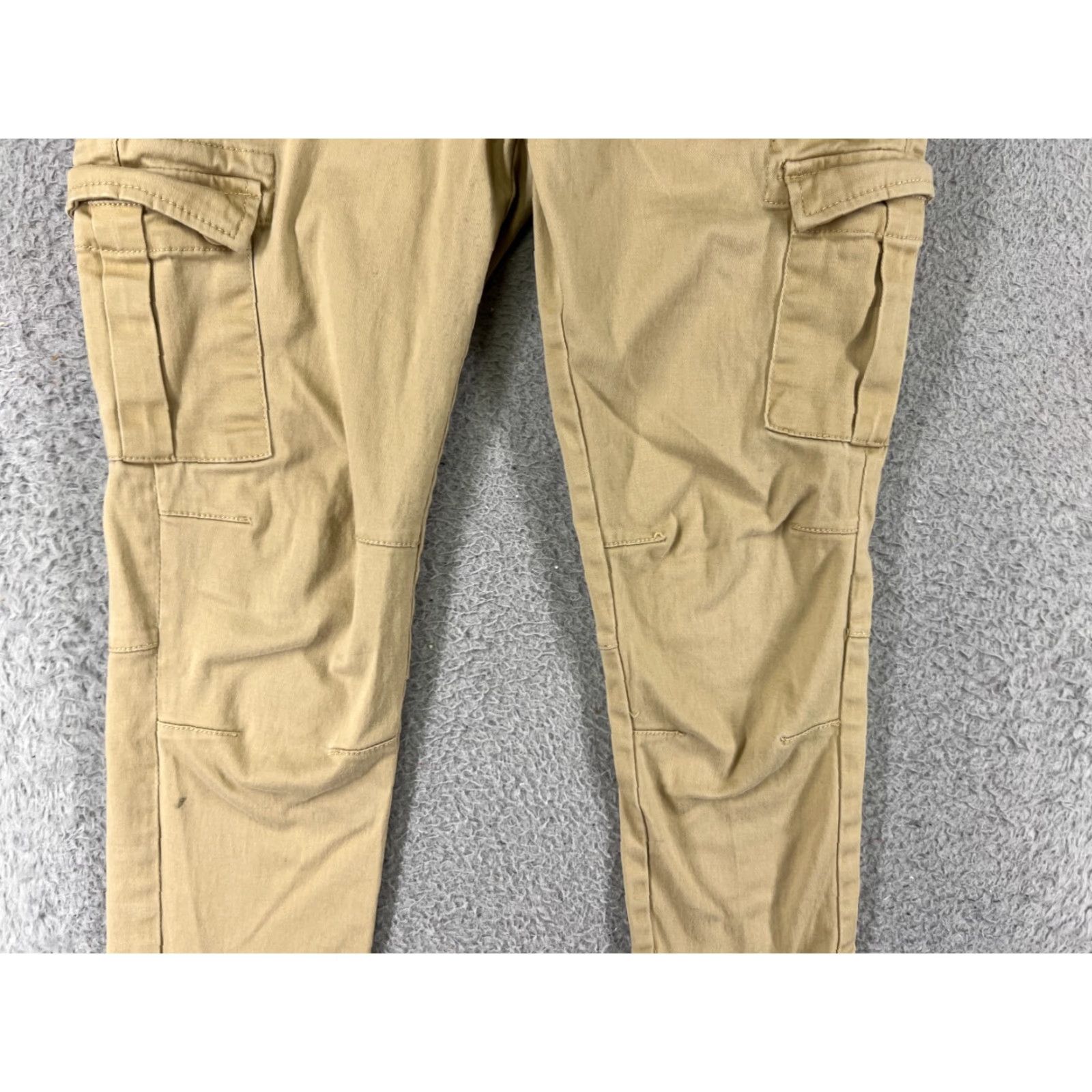 Vintage BONGO Womens Pants Cargo Twill Beige 26x26 Regular Inseam Ankle Zip 26 Waist Tapered Rise 7 Size 28" / US 6 / IT 42 - 6 Thumbnail