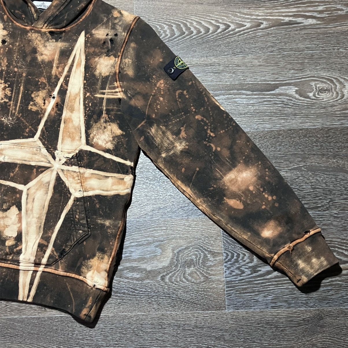 Stone Island Custom🔥 STONE ISLAND Junior Wind Rose Logo Distressed Hoodie Size US S / EU 44-46 / 1 - 7 Thumbnail