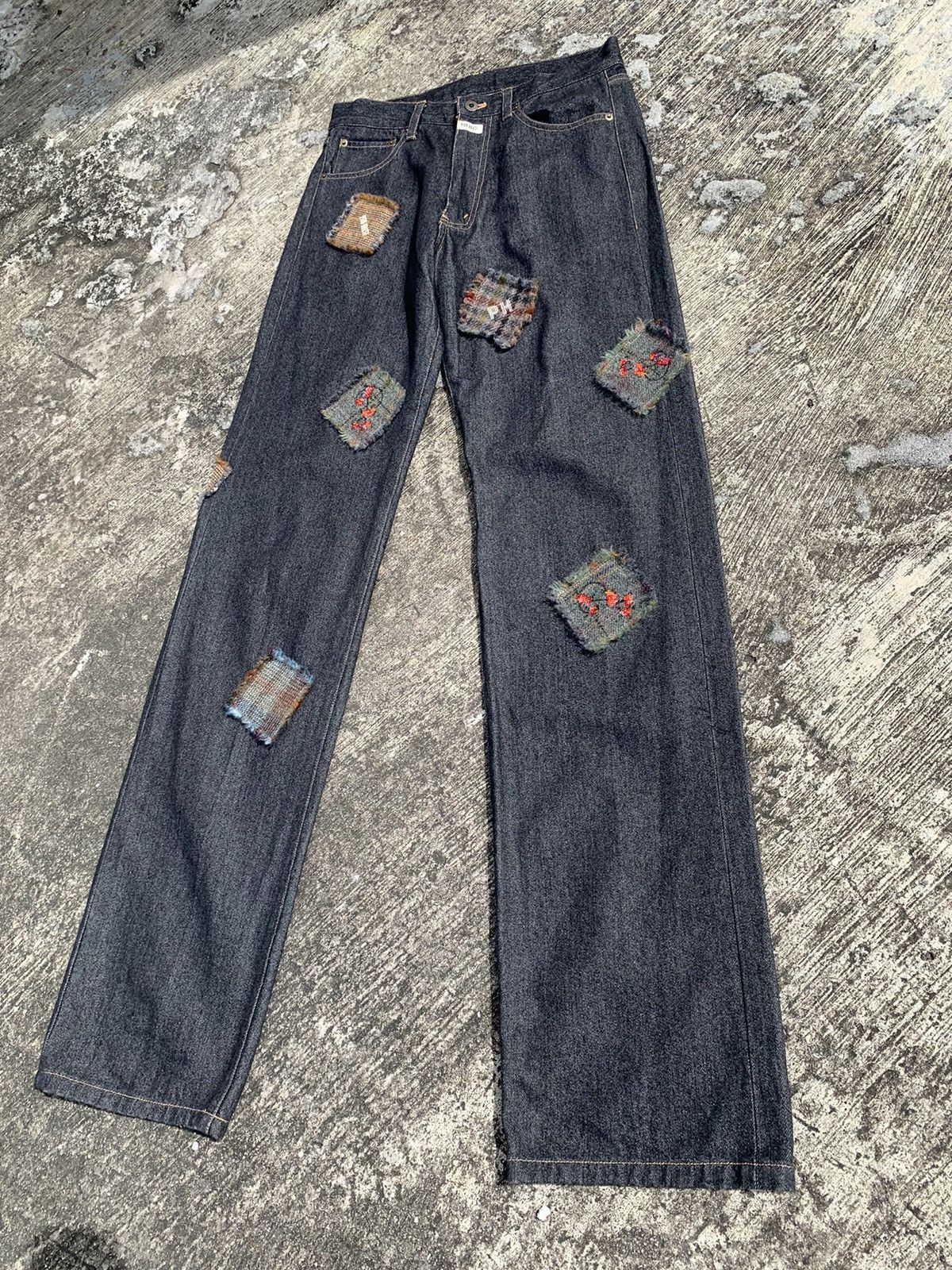 Helmut Lang × Karl Helmut × Pink House Rare🔥 pink house by helmut lang patchwork denim Size US 31 - 4 Thumbnail