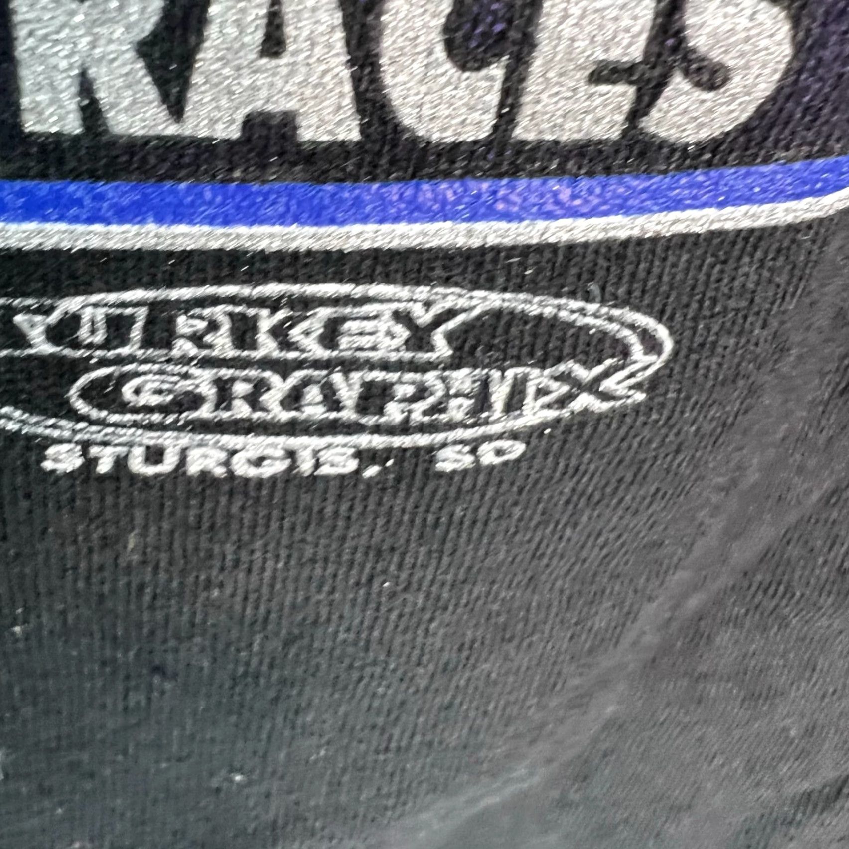 Hanes VINTAGE 2000 Sturgis Rally 60th Black Hills Rally Mens Black Tee Sz XL Size US XL / EU 56 / 4 - 4 Thumbnail