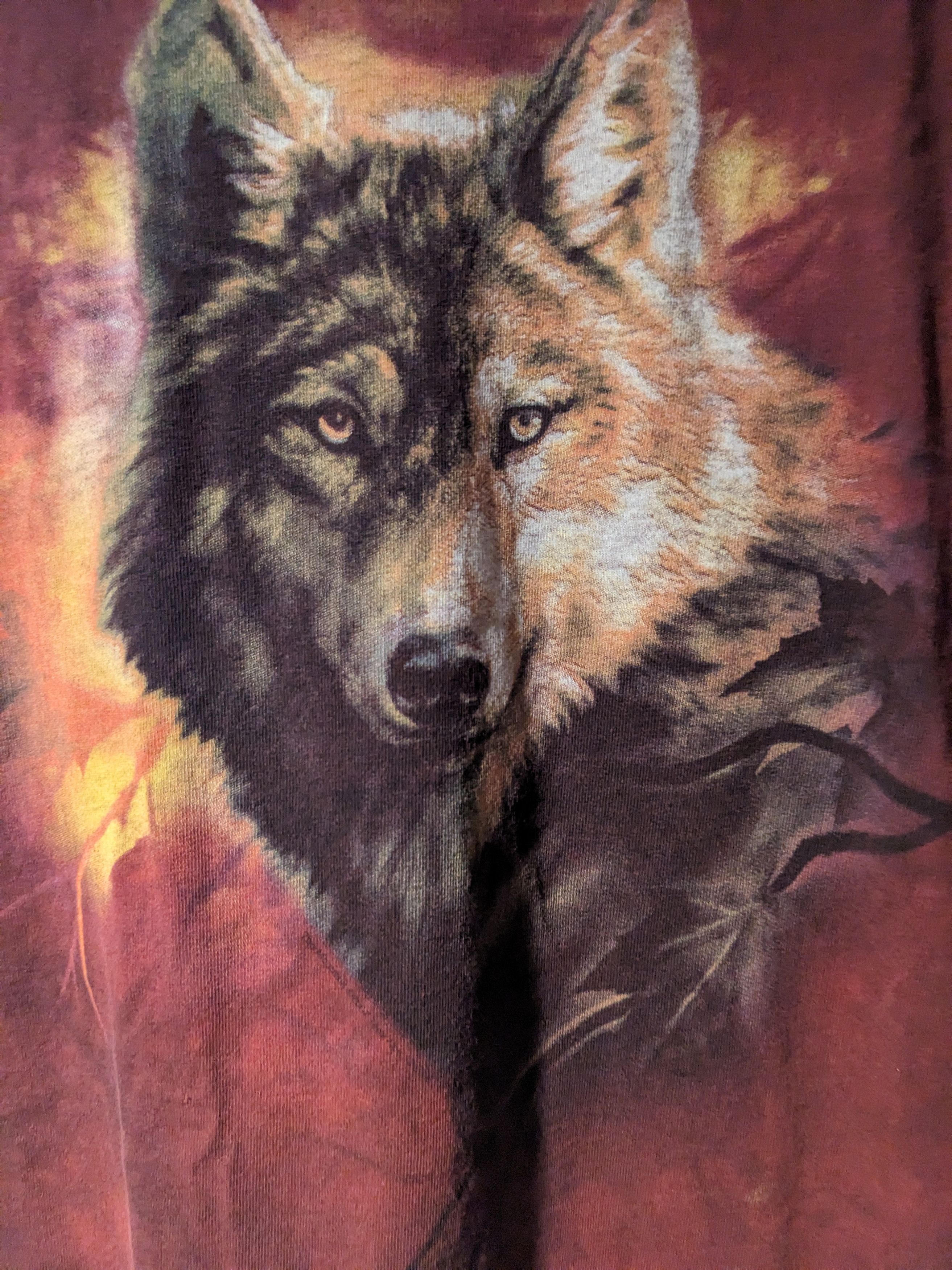 The Mountain × Vintage Vintage 2007 The Mountain Wolf Animal Nature X-Large T-Shirt Size US XL / EU 56 / 4 - 2 Thumbnail