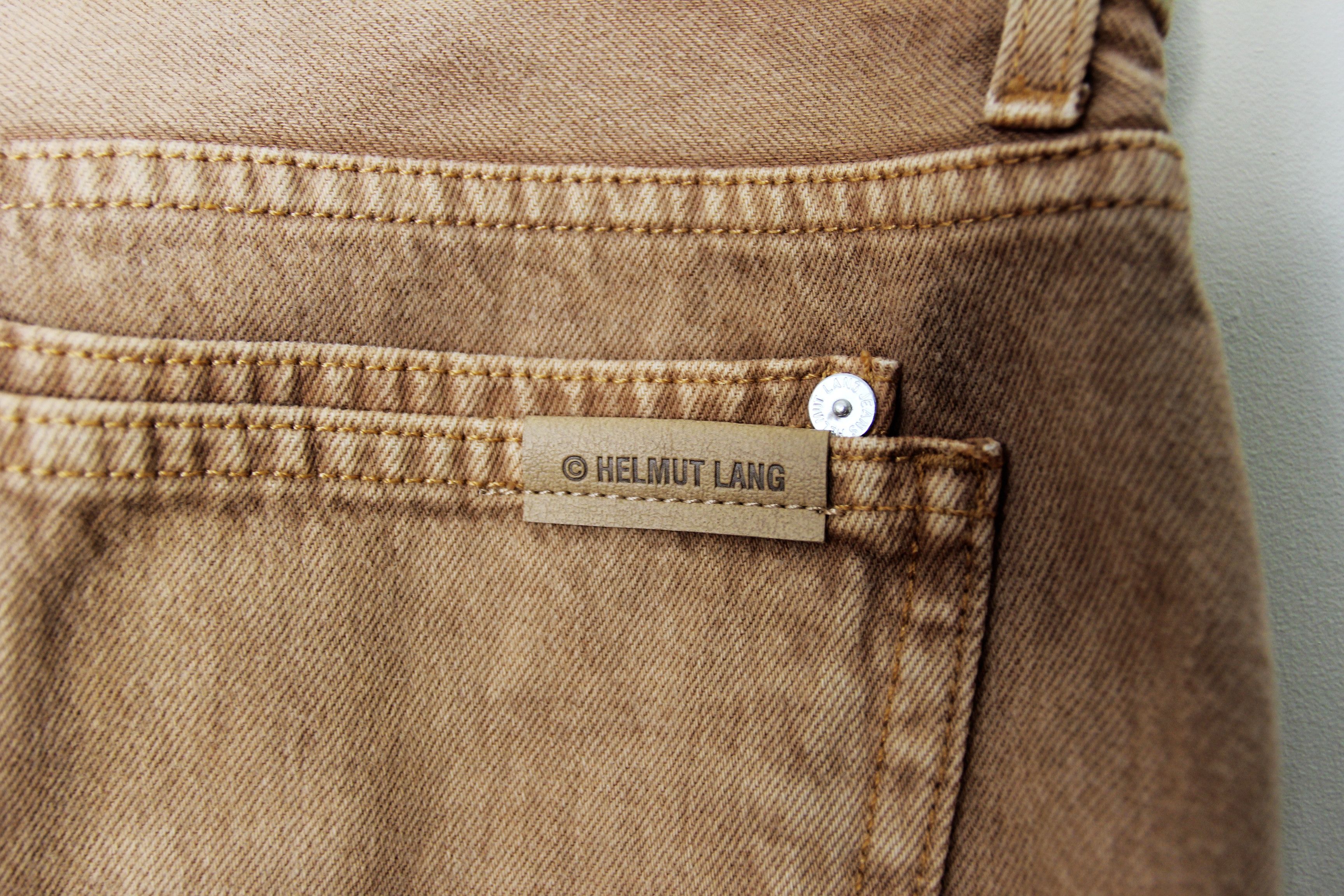 Helmut Lang BNWT AW23 HELMUT LANG BROWN 98 CLASSIC CUT JEANS 36 Size US 36 / EU 52 - 10 Thumbnail