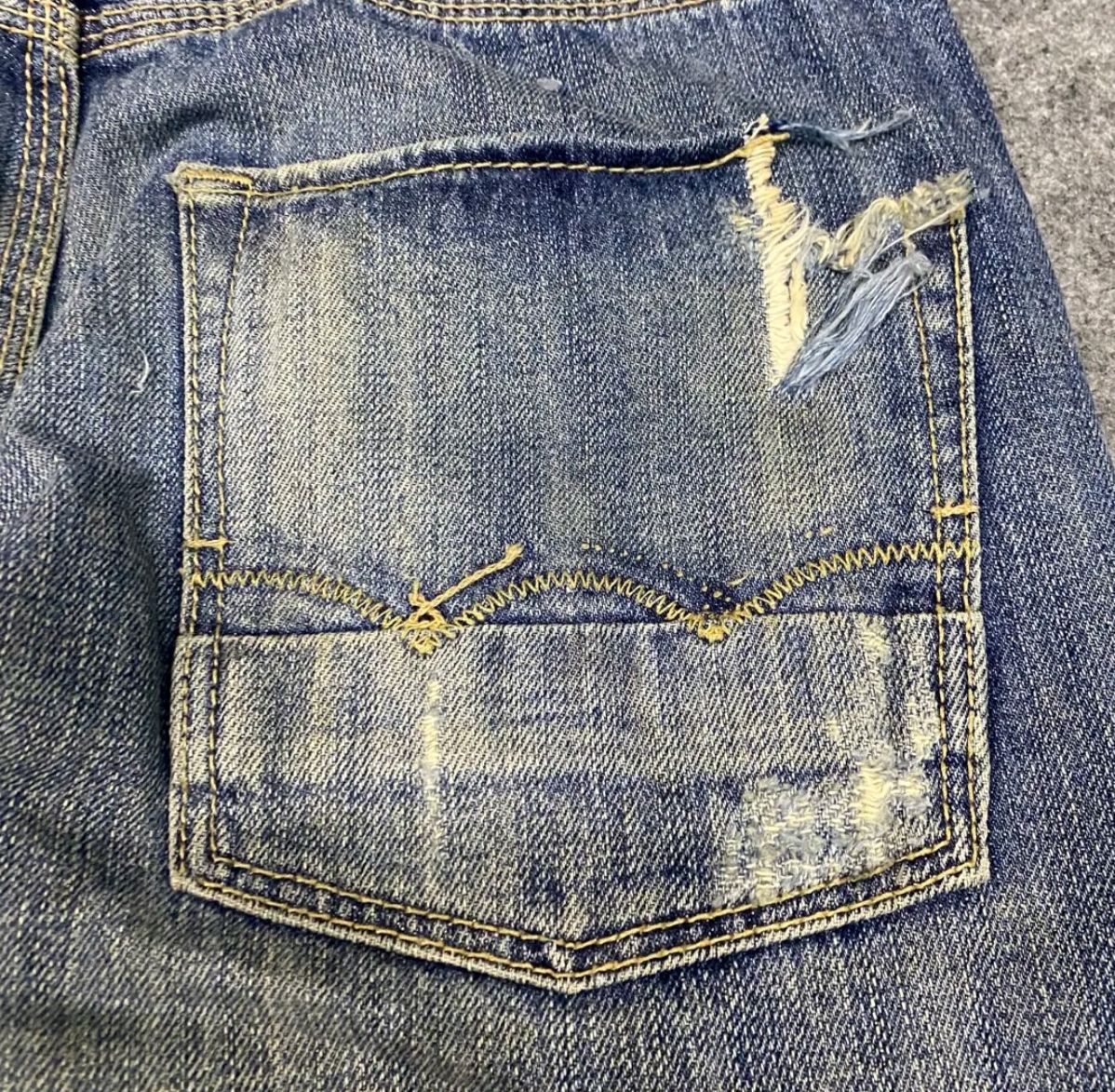 American Eagle Outfitters Vintage American Eagle Qutfitters Patchwork Denim Size US 32 / EU 48 - 14 Thumbnail