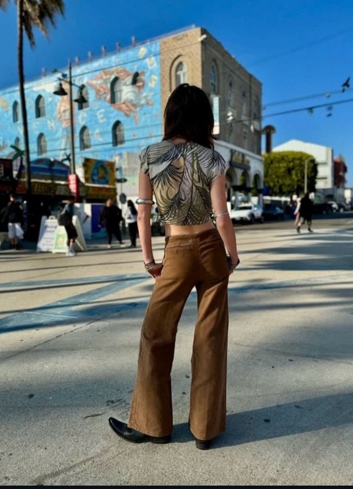 Balenciaga VINTAGE BALENCIAGA BRUSHED COTTON LOW RISE WIDE LEG TROUSER Size 32" / US 10 / IT 46 - 2 Thumbnail