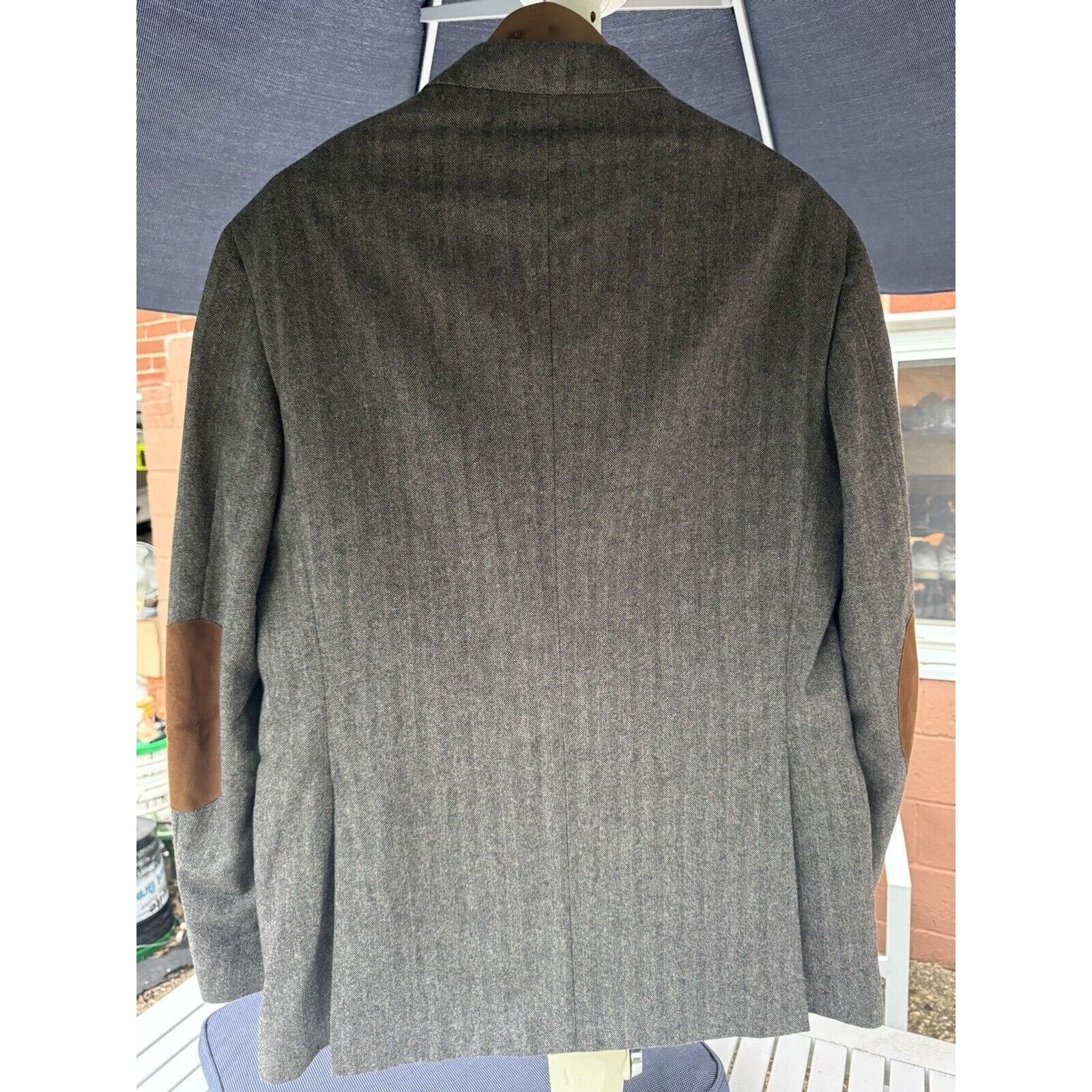 Brunello Cucinelli Brunello Cucinelli Herringbone Tweed Sport Jacket 54/44R Size 44R - 10 Thumbnail