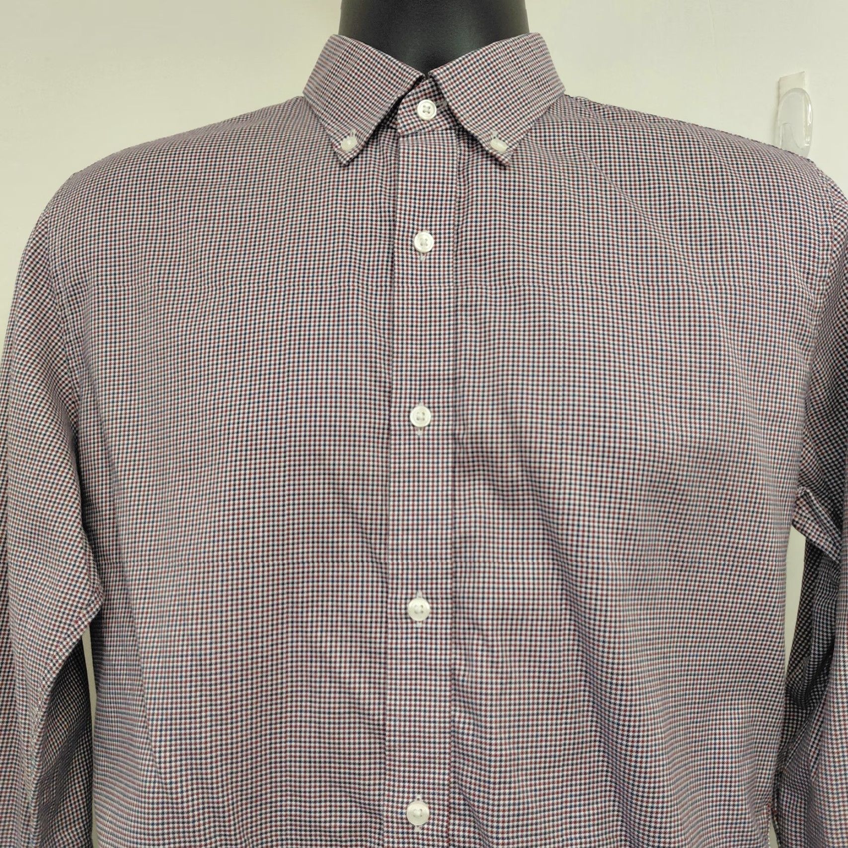 Uniqlo Uniqlo Shirt Men's M Red/Blue Check Slim Fit Button-Down Long Sleeve Size US M / EU 48-50 / 2 - 2 Thumbnail
