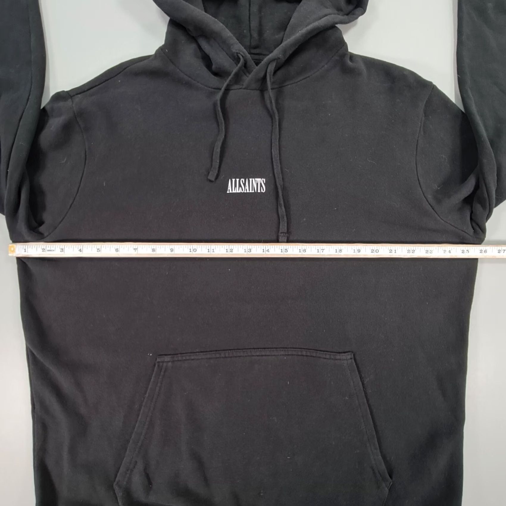 Allsaints AllSaints Hoodie Mens S Black State OTH Pullover Cotton Size US S / EU 44-46 / 1 - 5 Thumbnail