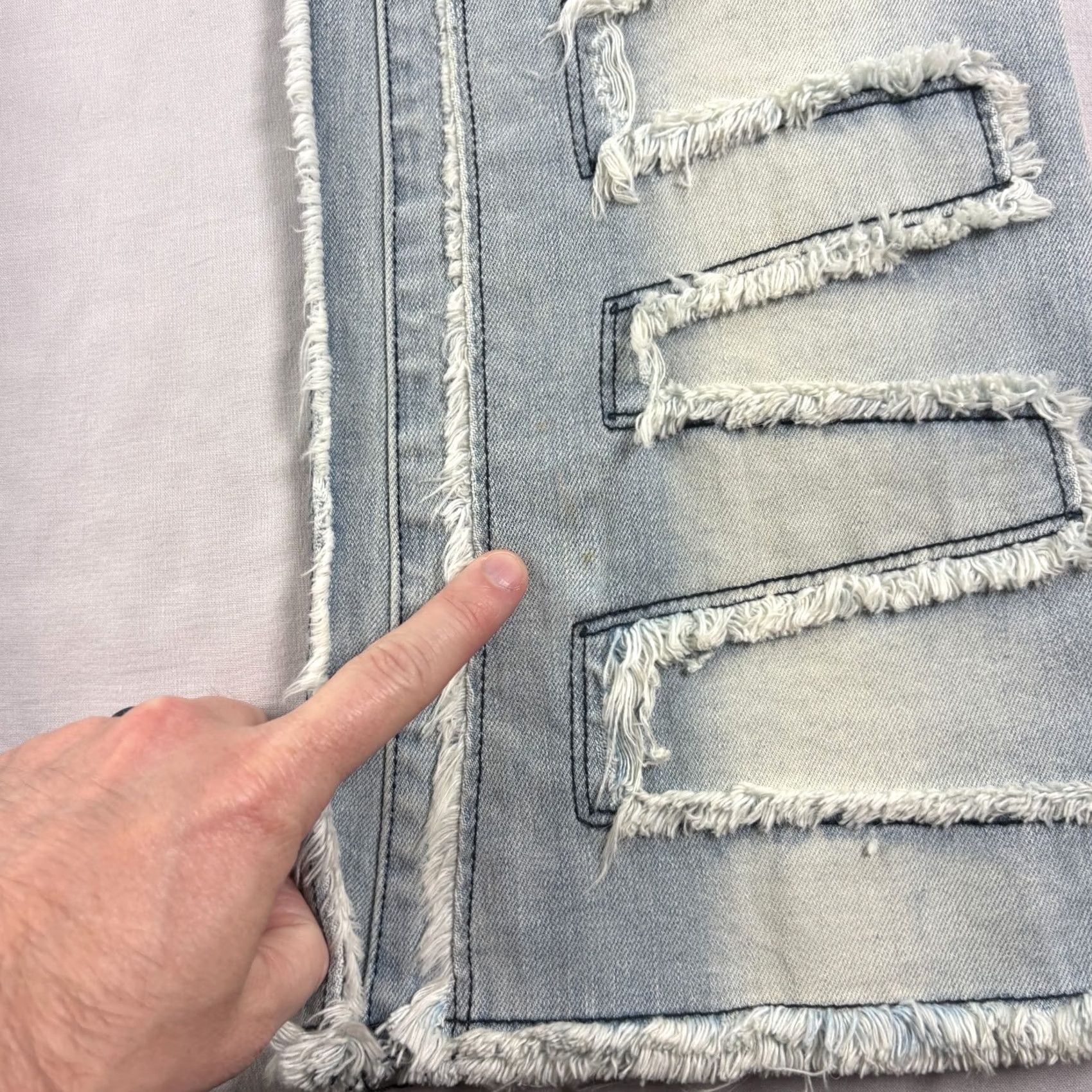 Vintage Rockstar Jeans Men 36x36 Blue Denim Slim Flared Grunge Rock Pattern Regular Inseam 36 NEW Size US 36 / EU 52 - 2 Thumbnail
