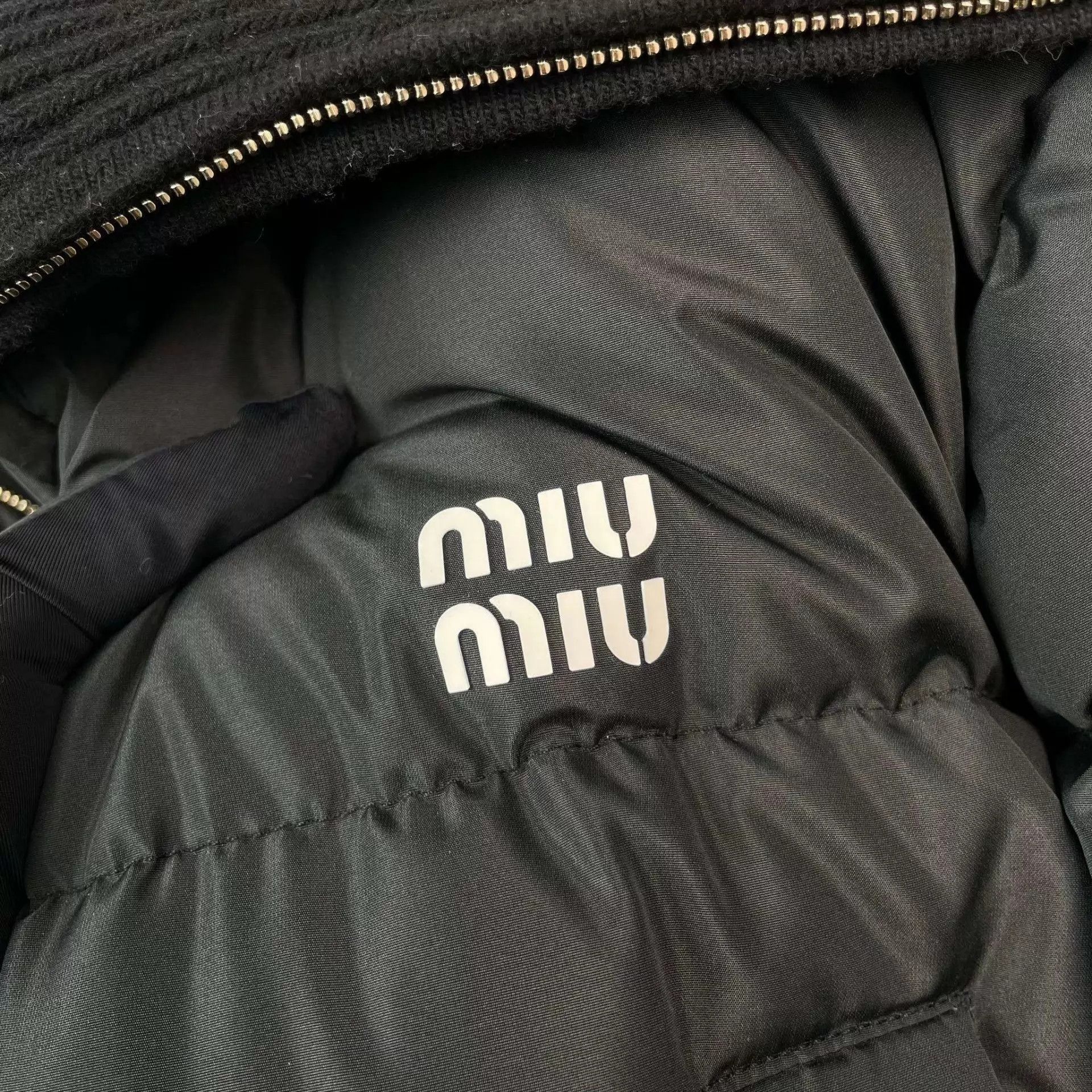 Miu Miu Miu Miu short down jacket women's black size 40 Size S / US 4 / IT 40 - 3 Thumbnail