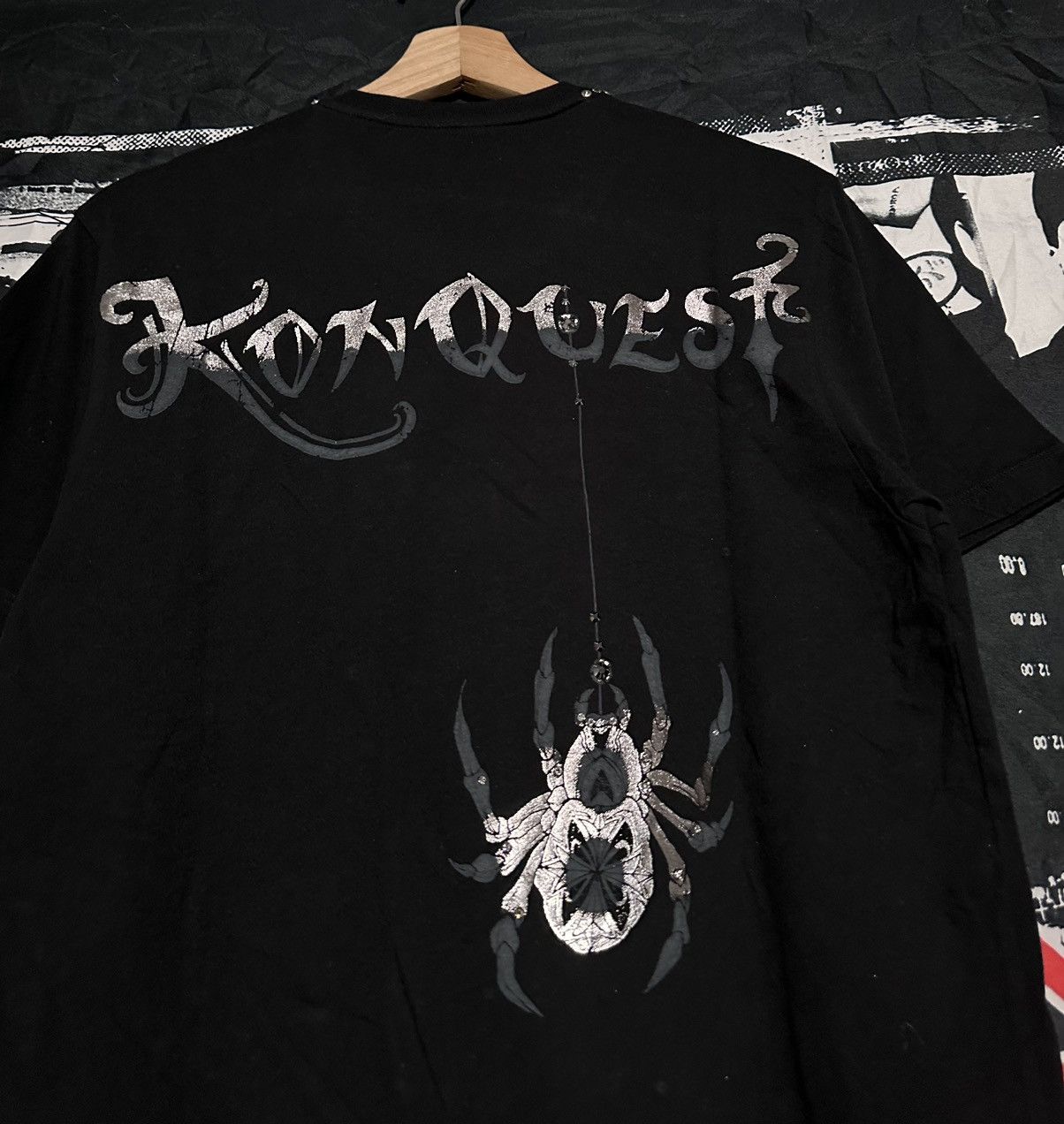 Affliction × Vintage Crazy grunge Konquest spider rhinestone shirt Size US M / EU 48-50 / 2 - 4 Thumbnail