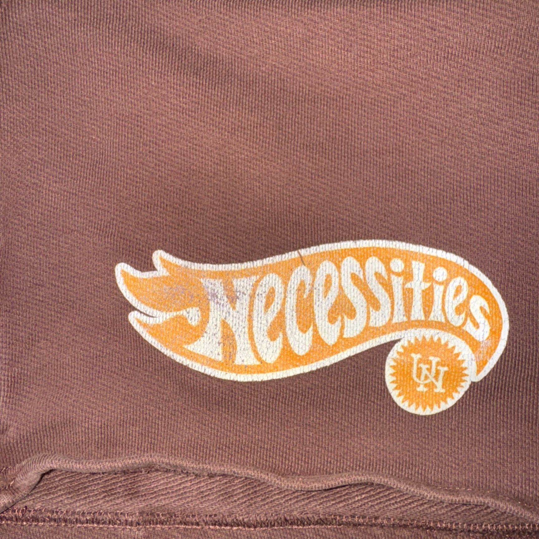 Vintage VINTAGE Urban Necessities Sweat Shorts Volleyball Brown S Men Streetwear Sports Size US 29 - 2 Thumbnail