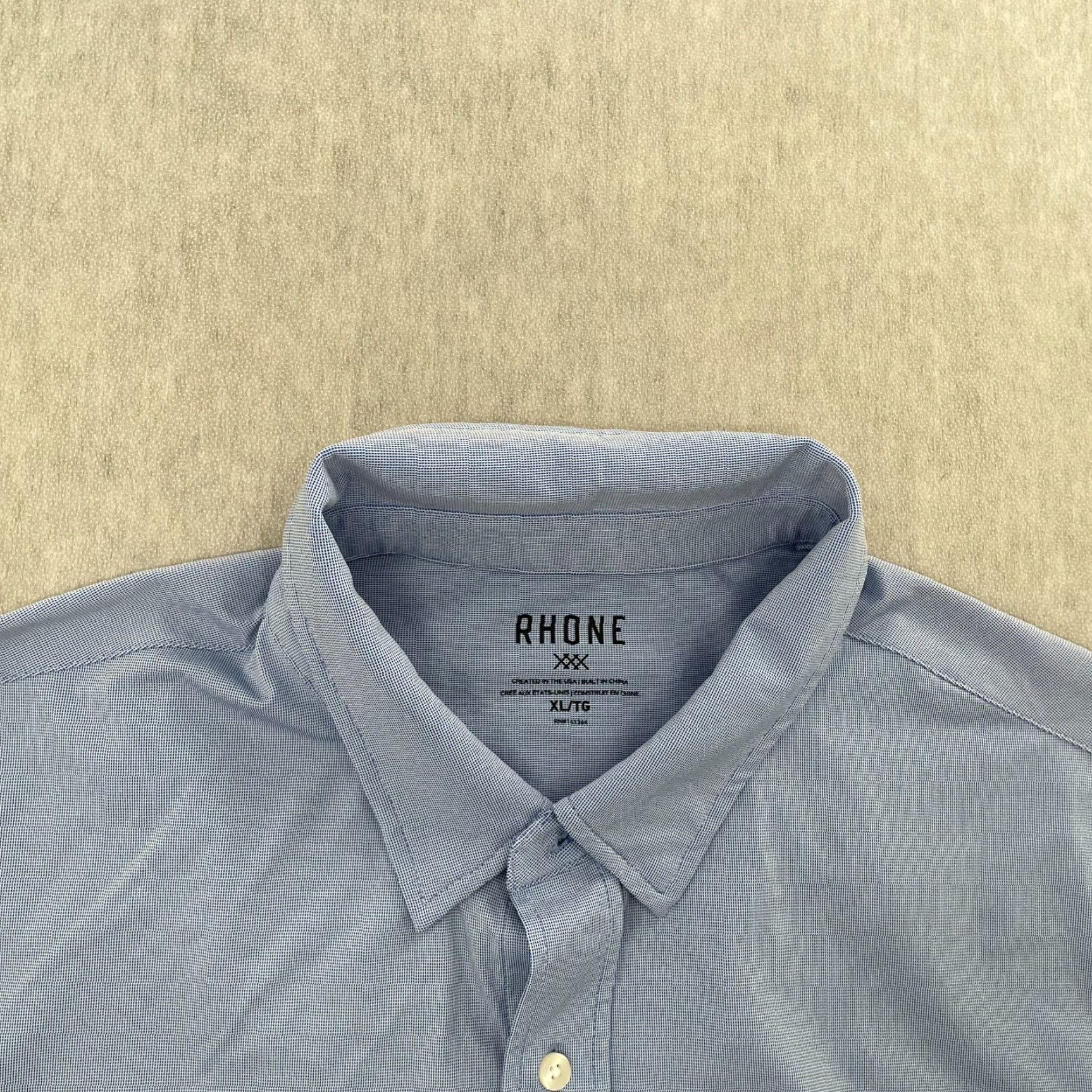 Rhone Rhone Commuter Shirt Adult XL Blue Button-Up Long Sleeve Mens XL Size US XL / EU 56 / 4 - 2 Thumbnail
