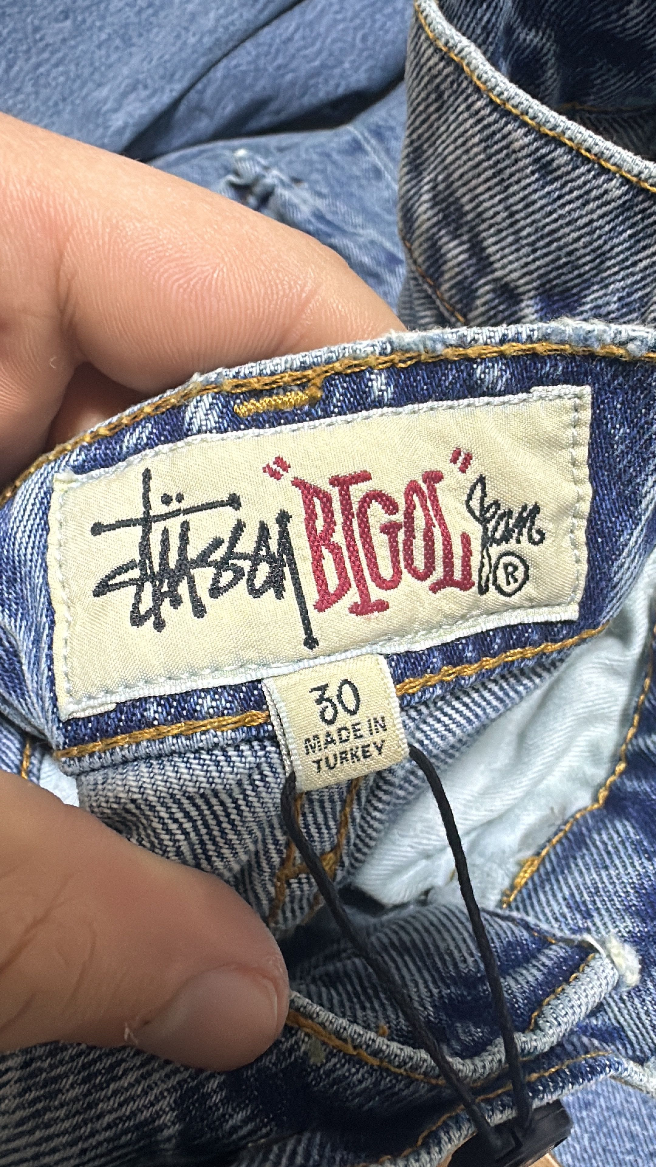 Stussy Stussy Big Ol Jean Denim Washed Blue Size 30 Size US 30 / EU 46 - 7 Thumbnail