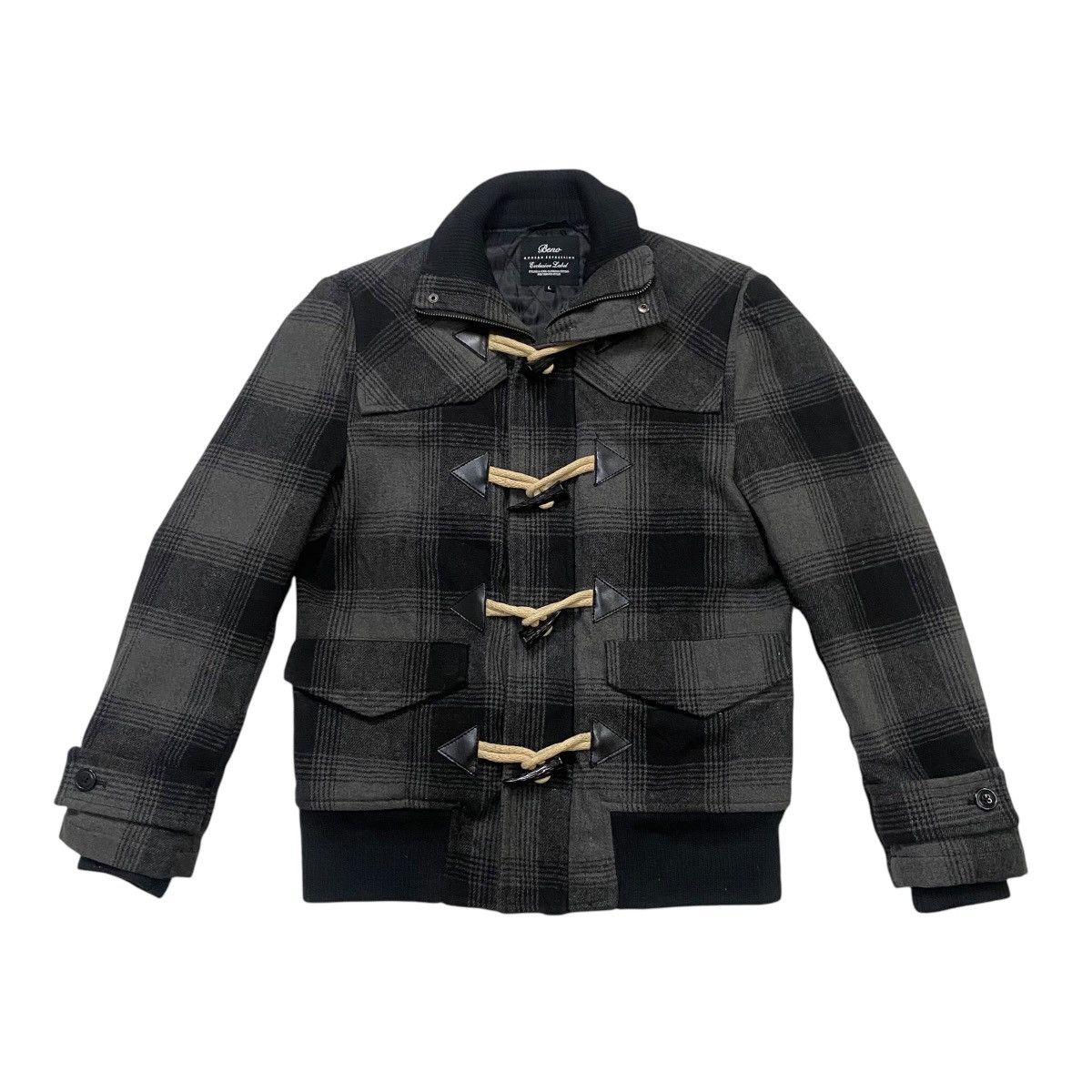 Japanese Brand Beno Plaid Duffle coat Size US M / EU 48-50 / 2 - 5 Thumbnail