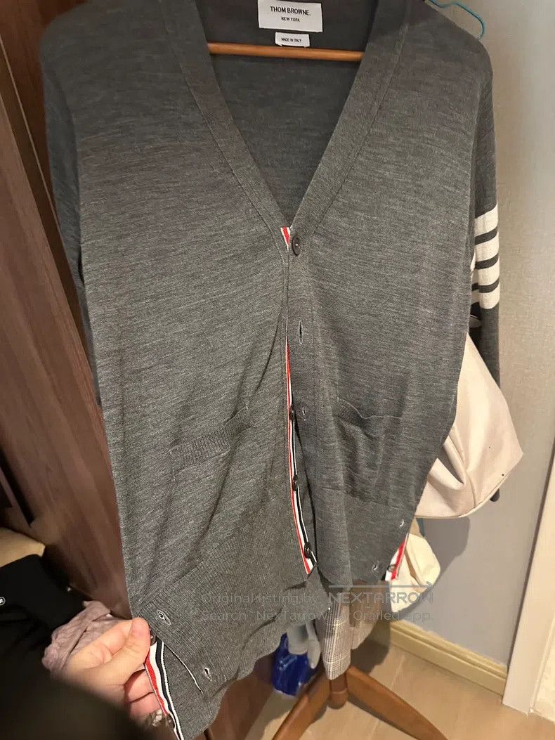 Thom Browne Thom Browne Gray wool sweater Size US S / EU 44-46 / 1 - 3 Thumbnail