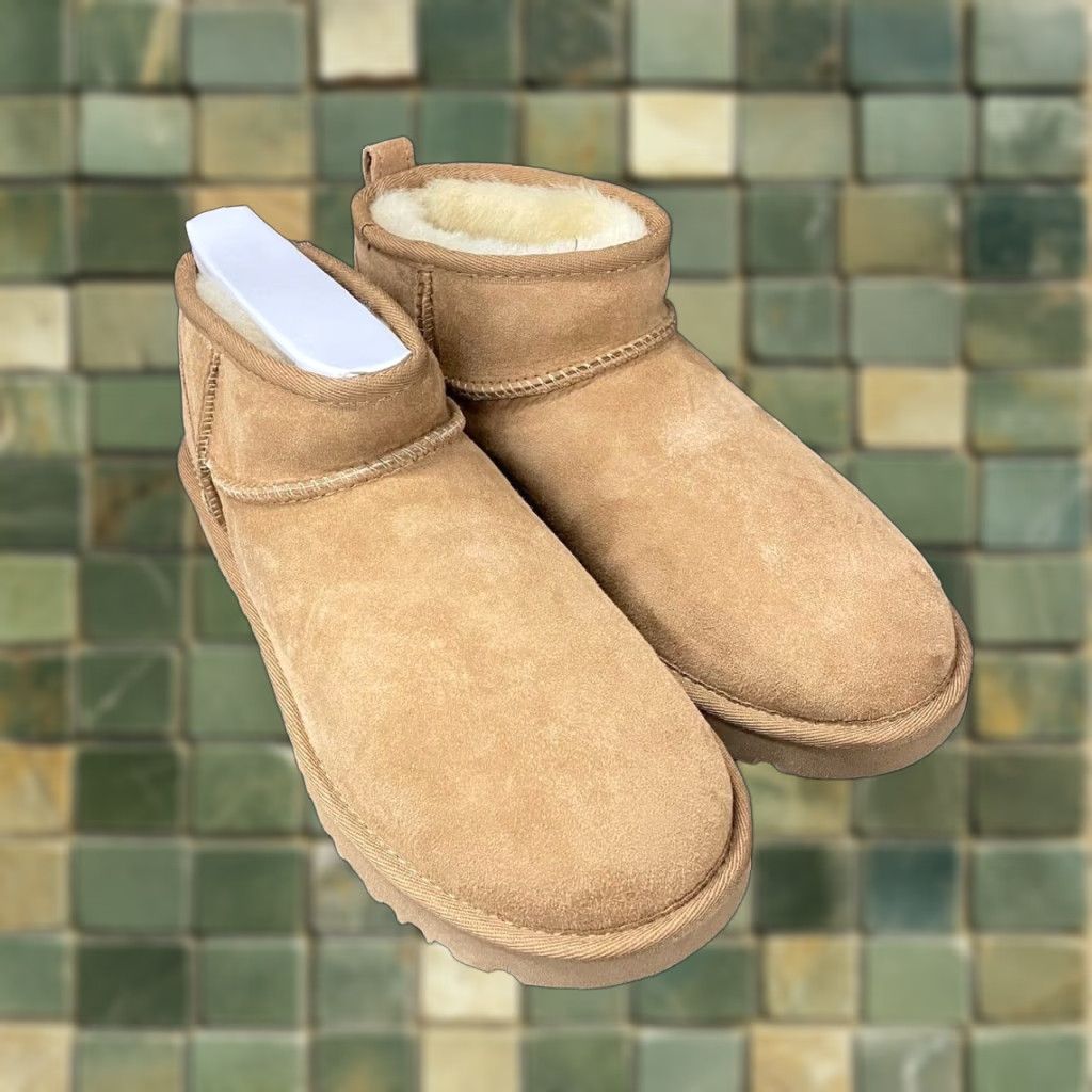 VINTAGE UGG Classic Ultra Mini Boot Women's Size Chestnut Brown