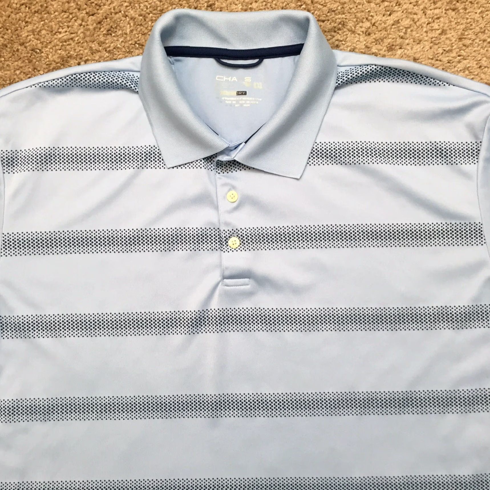 Chaps Chaps Polo Shirt Mens 2XL Short Sleeve Blue Striped Golf Collar Polo Shirt Mens Blue Striped Short Sleeve 2XL Size US XXL / EU 58 / 5 - 3 Thumbnail