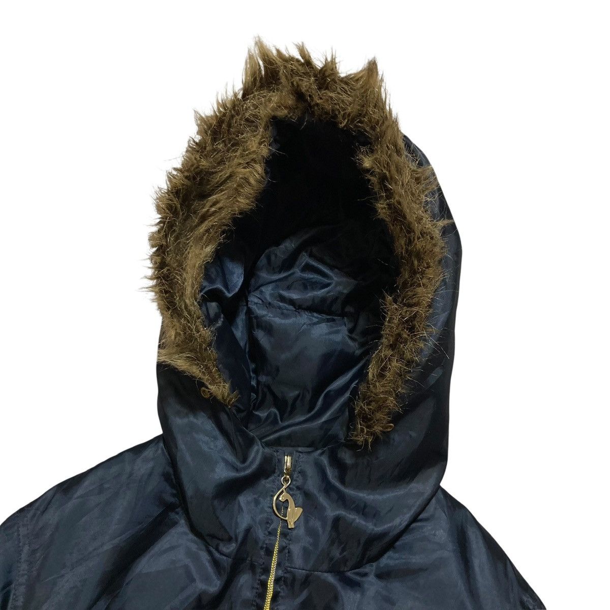 If Six Was Nine BABY PHAT - Vtg Puffer Zip Hoodie Fur Y2K Jacket Vkei Style Size US M / EU 48-50 / 2 - 3 Thumbnail