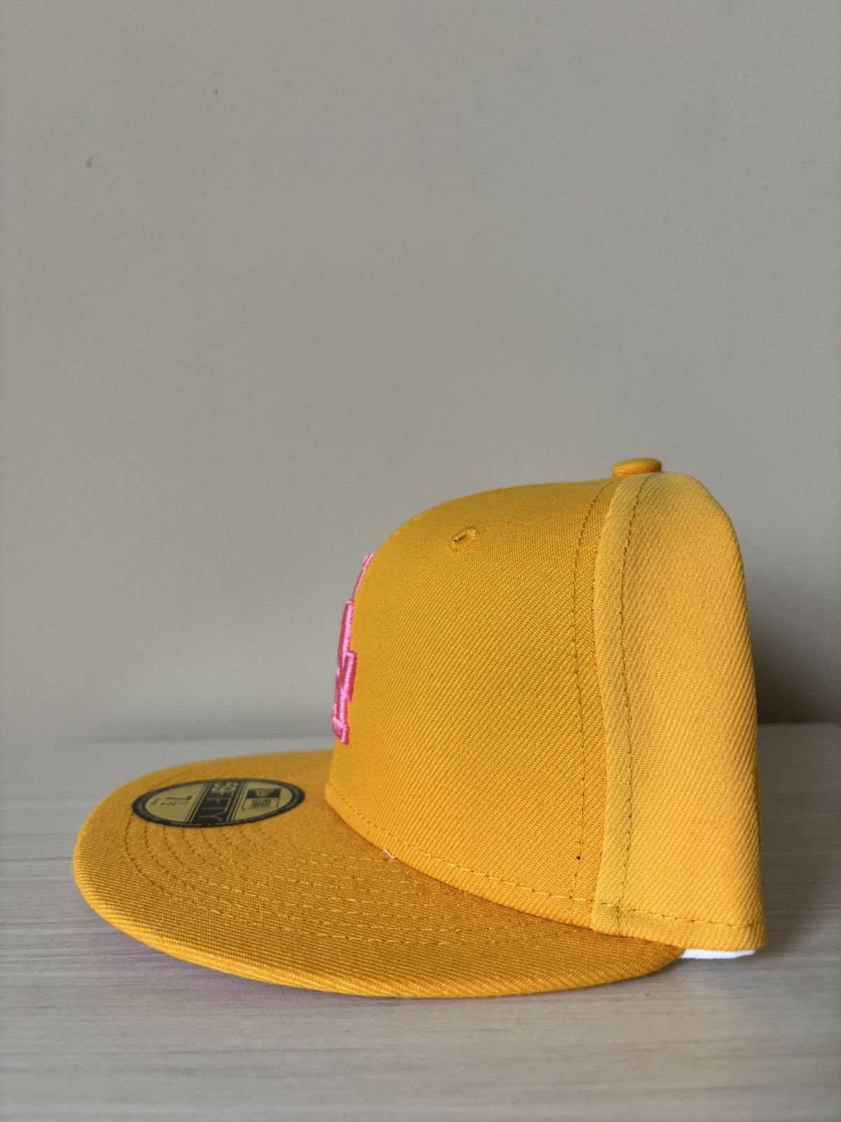 Hat Club Los Angeles Dodgers Fitted Size 7 1/2 Pink Lemonade HatClub Size ONE SIZE - 4 Thumbnail