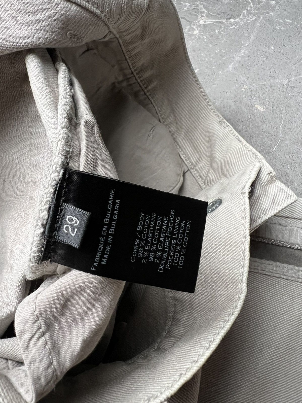 Balmain Balmain by Christophe Decarnin Striped Grey Jeans Size US 29 - 7 Thumbnail