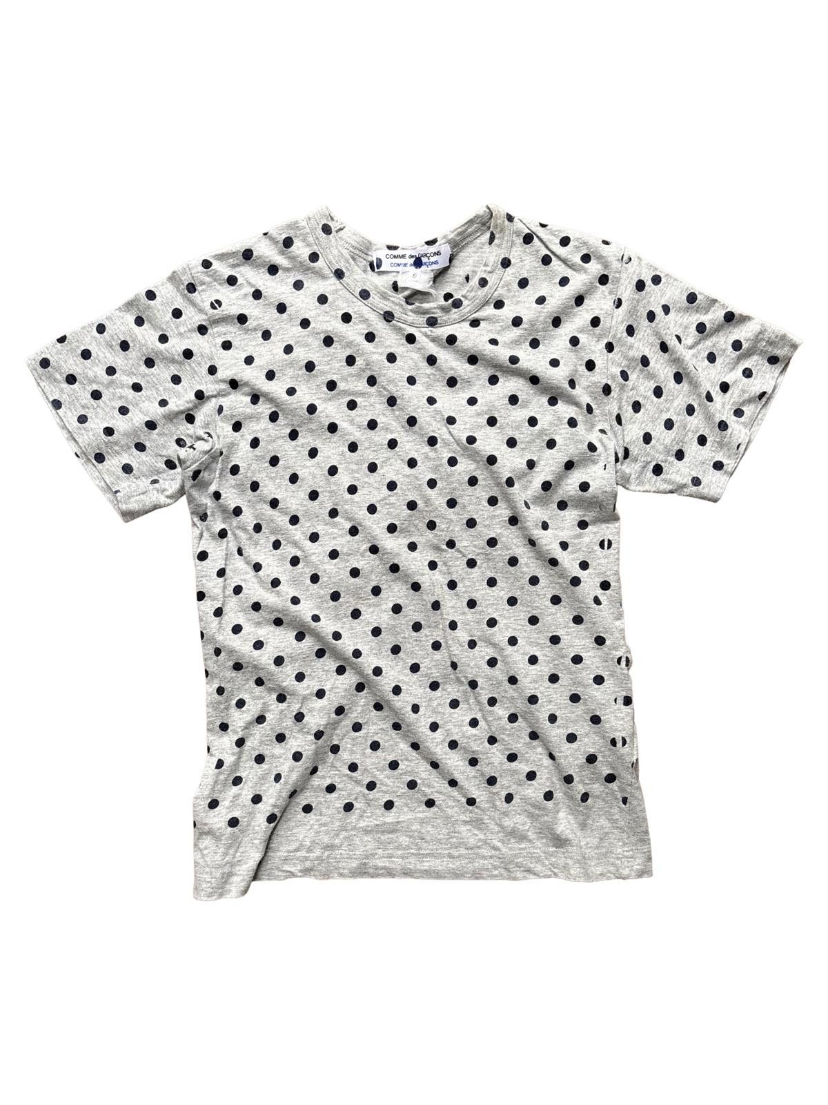 Comme des Garcons Comme des Garçons Polka Dot T-Shirt – Grey / Navy – XS Size US XS / EU 42 / 0 - 1 Thumbnail
