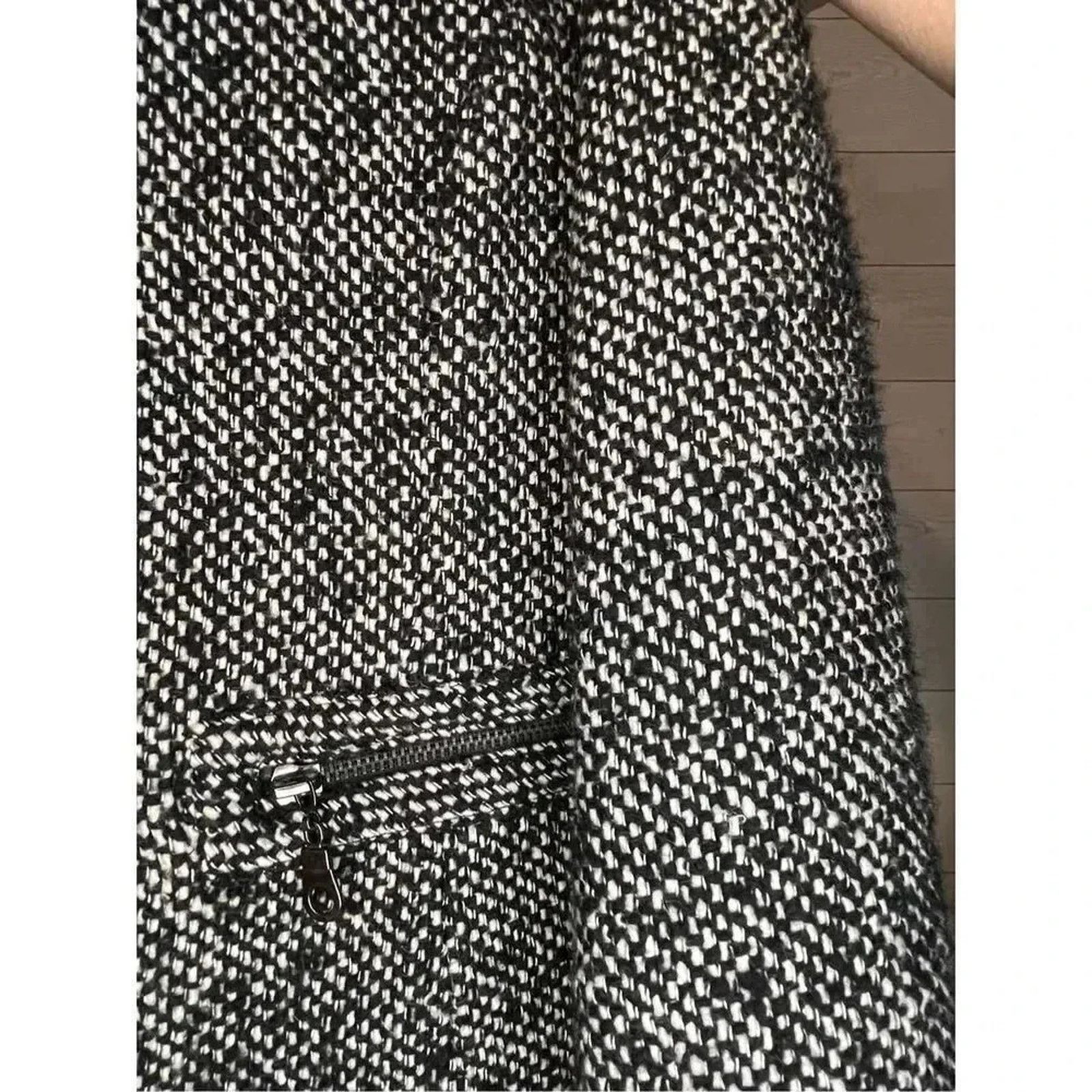 Other Vintage Victor Alfaro Black/white Tweed Jacket Blazer 14P Size XL / US 12-14 / IT 48-50 - 6 Thumbnail
