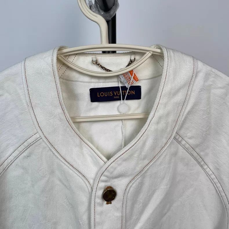 Louis Vuitton Louis Vuitton White dark print denim baseball short sleeve Size US M / EU 48-50 / 2 - 5 Thumbnail