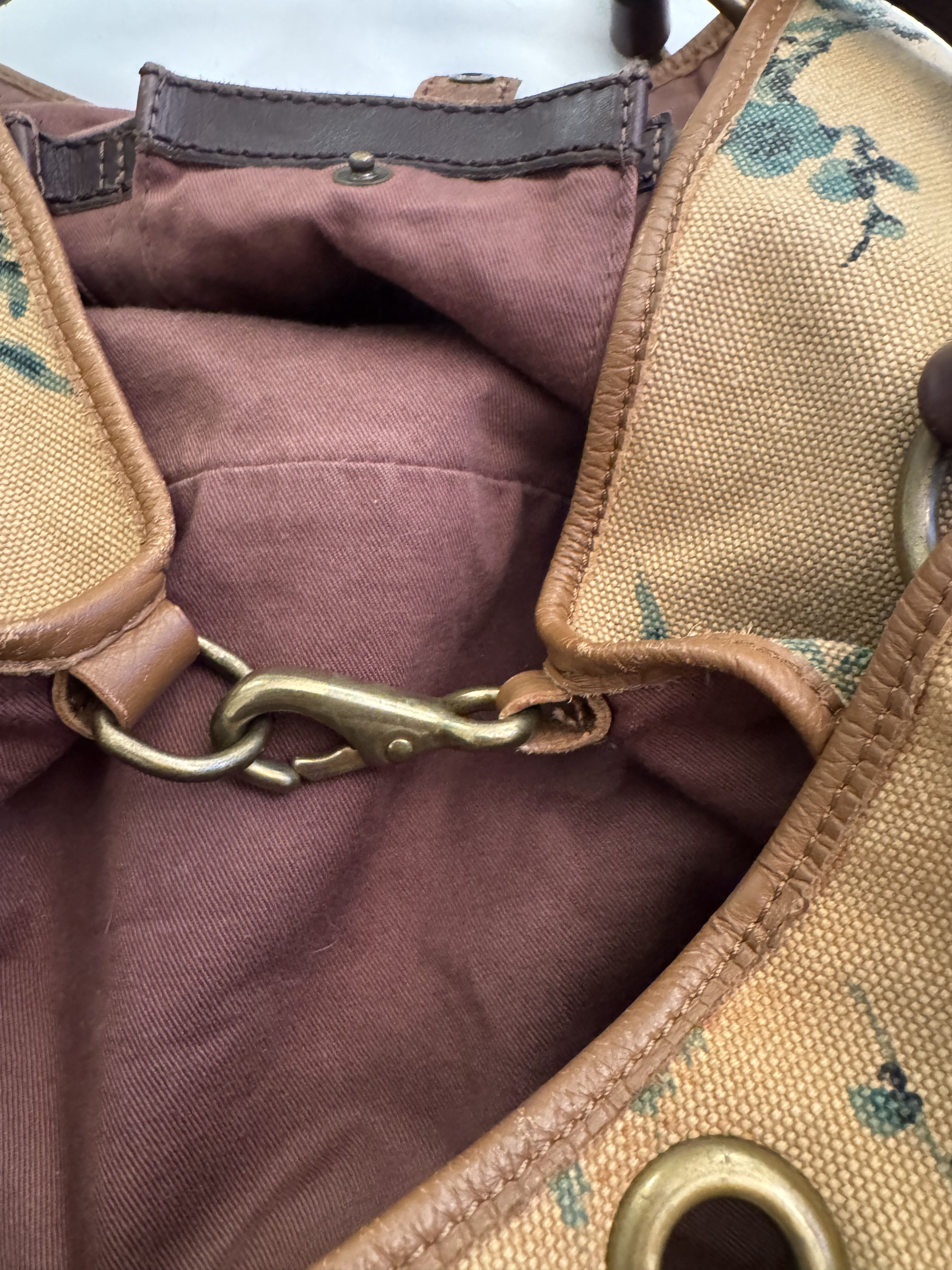 Lucky Brand Lucky Leather-Cotton Oversized Hobo Bag Size ONE SIZE - 4 Thumbnail