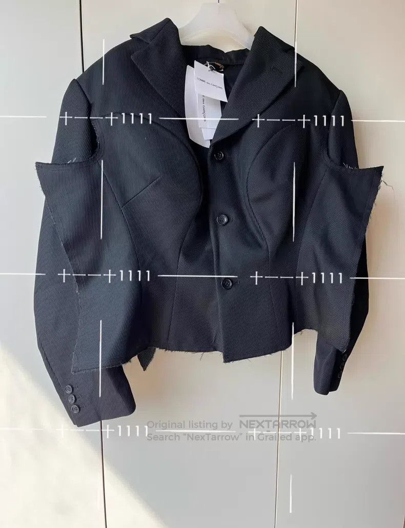 Comme des Garcons Comme Des Garcons Spliced polyester long sleeve jacket Size XS / US 0-2 / IT 36-38 - 4 Thumbnail