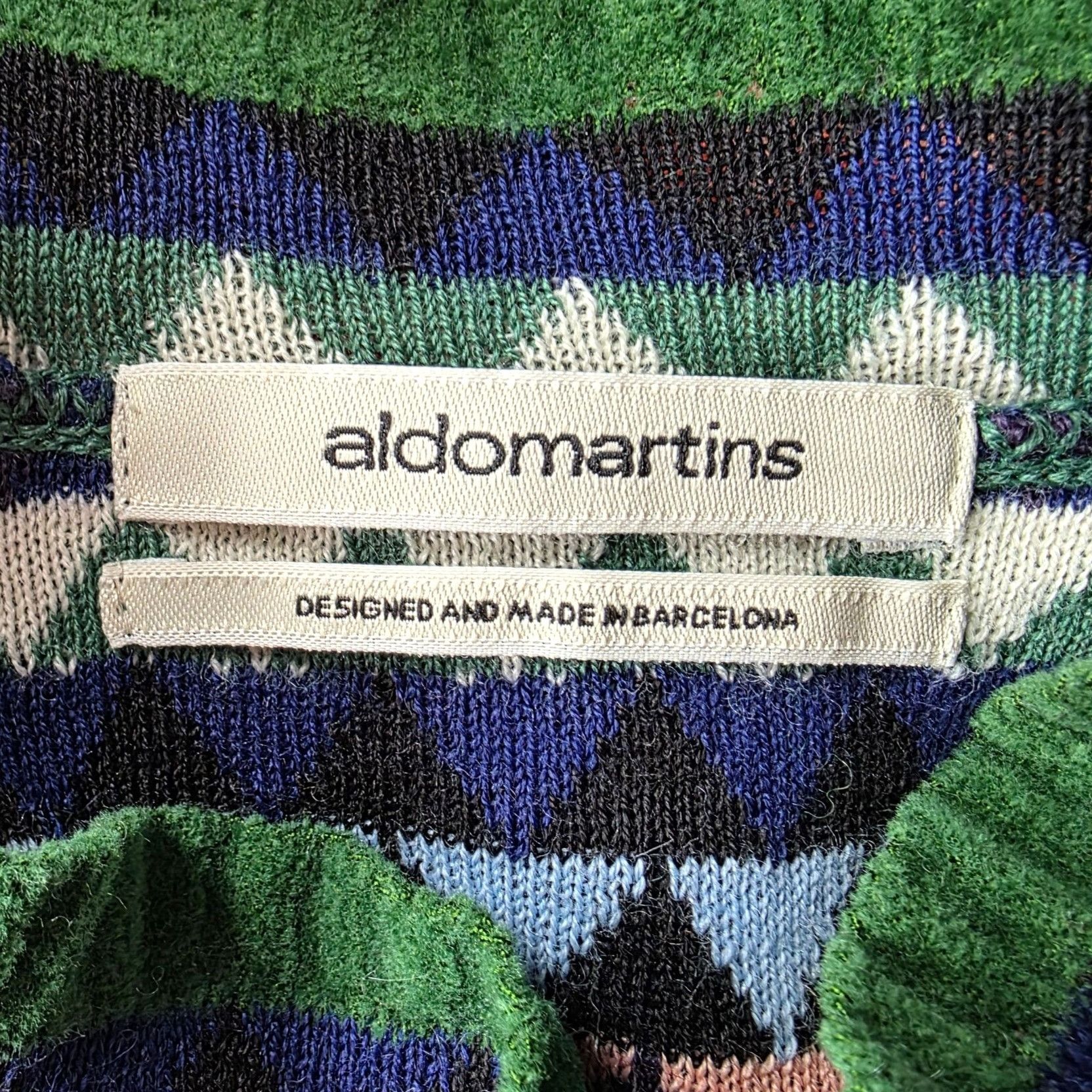 Anthropologie Aldomartins Womens Medium Sweater Tank Wool Blend Triangular Size M / US 6-8 / IT 42-44 - 6 Thumbnail