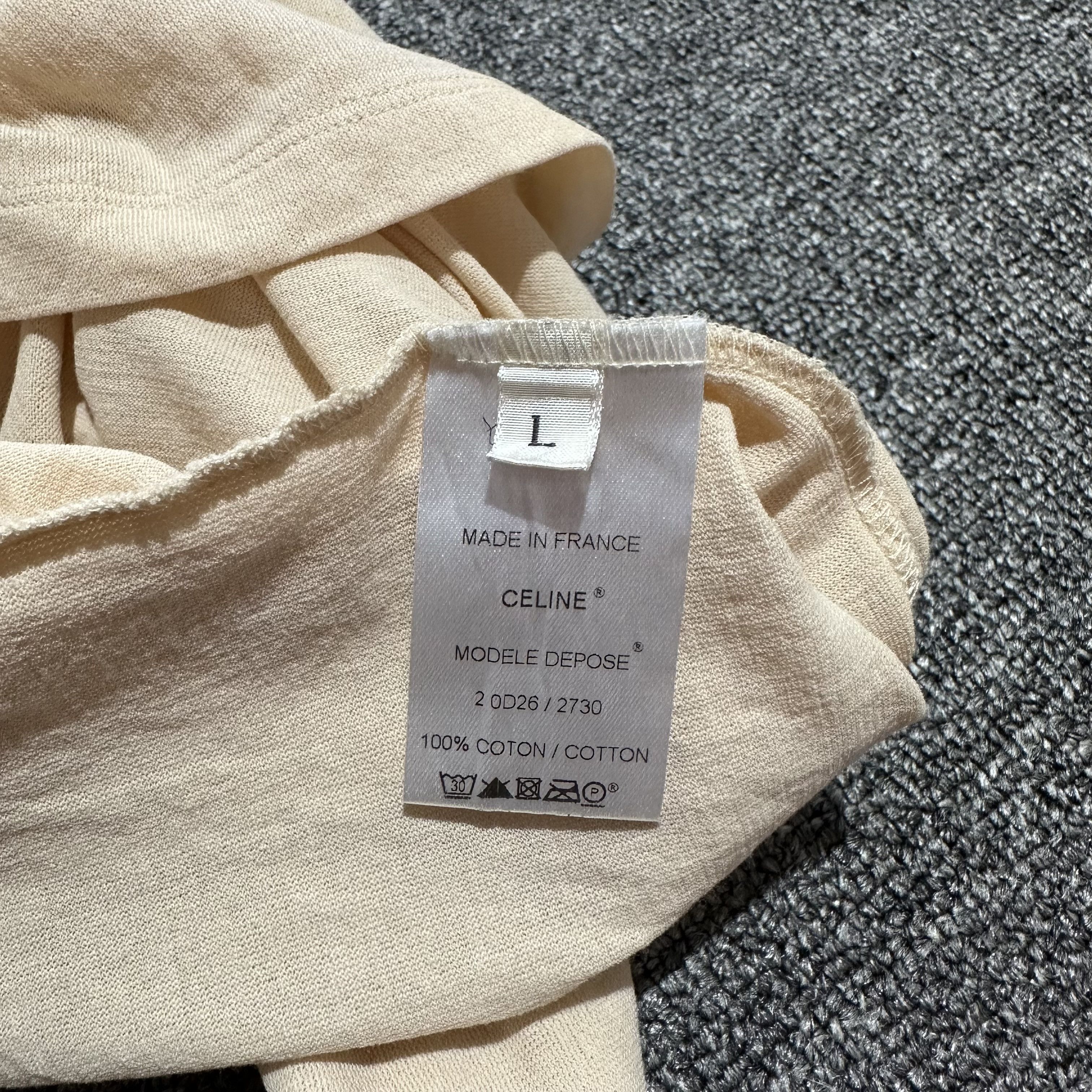Celine × Vintage Vintage Celine Longsleeve Tee Size L / US 10 / IT 46 - 5 Thumbnail
