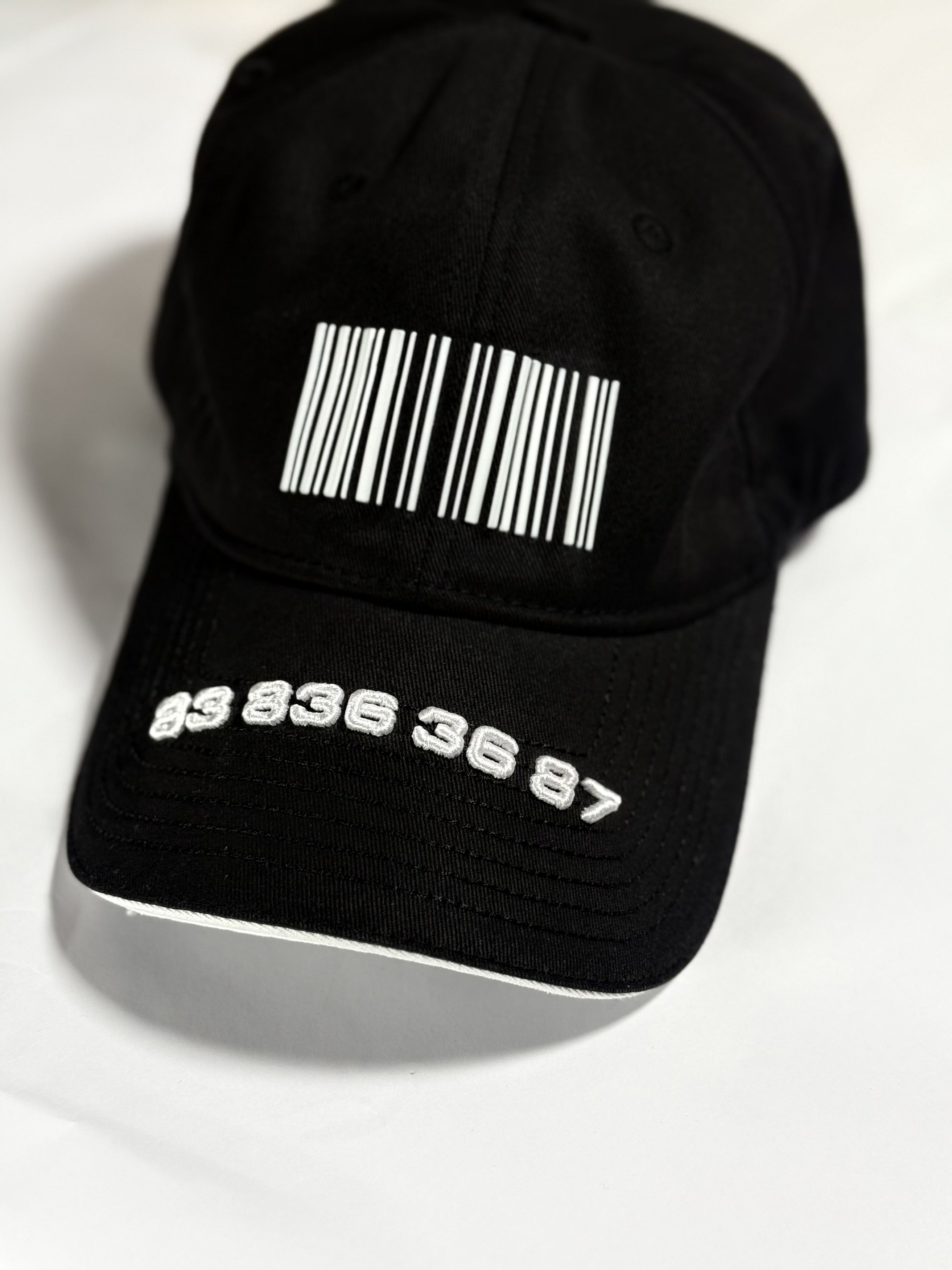 Vetements Vetements Barcode Cap Black Size ONE SIZE - 3 Thumbnail