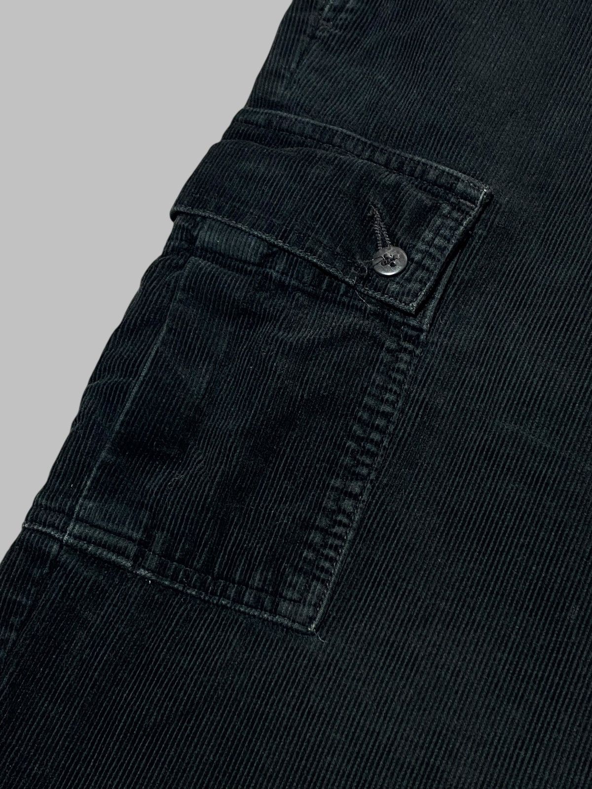 Polo Ralph Lauren Polo Ralph Lauren Vintage Corduroy Cargo Pants Relaxed Black Size US 33 - 11 Thumbnail