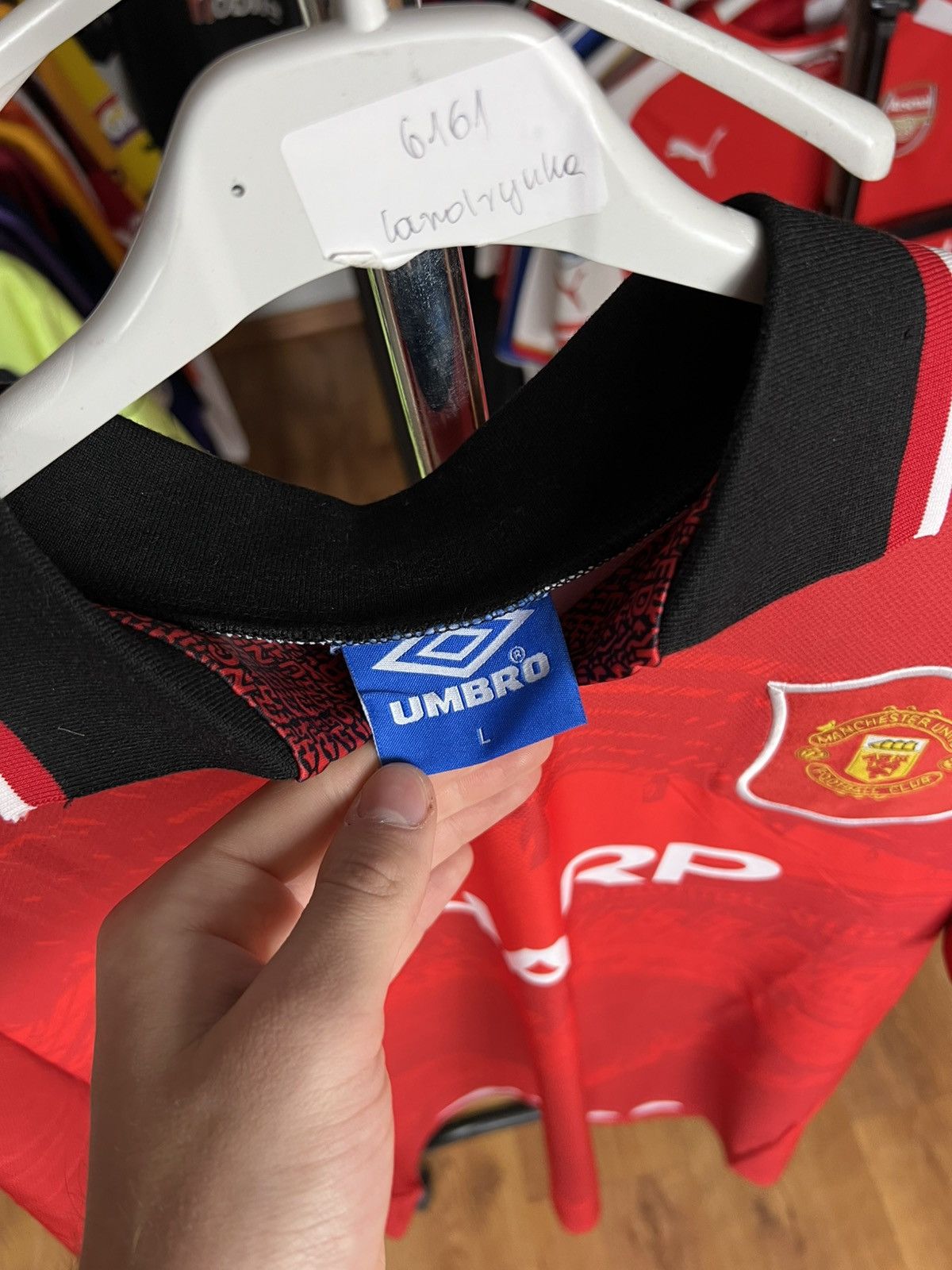 Umbro Jersey Umbro Manchester United 1994/95 Cantona #7 Size US L / EU 52-54 / 3 - 8 Thumbnail