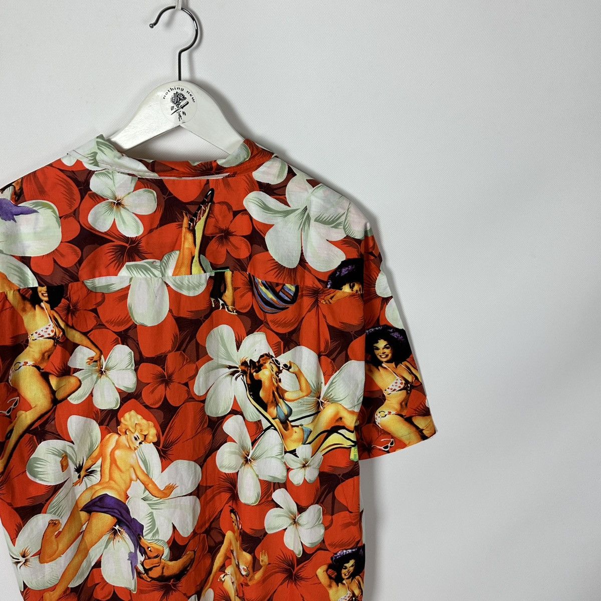 Vintage Vintage 90s Naked Marilyn Monroe monogram hawaiian shirt y2k Size US XXL / EU 58 / 5 - 4 Thumbnail