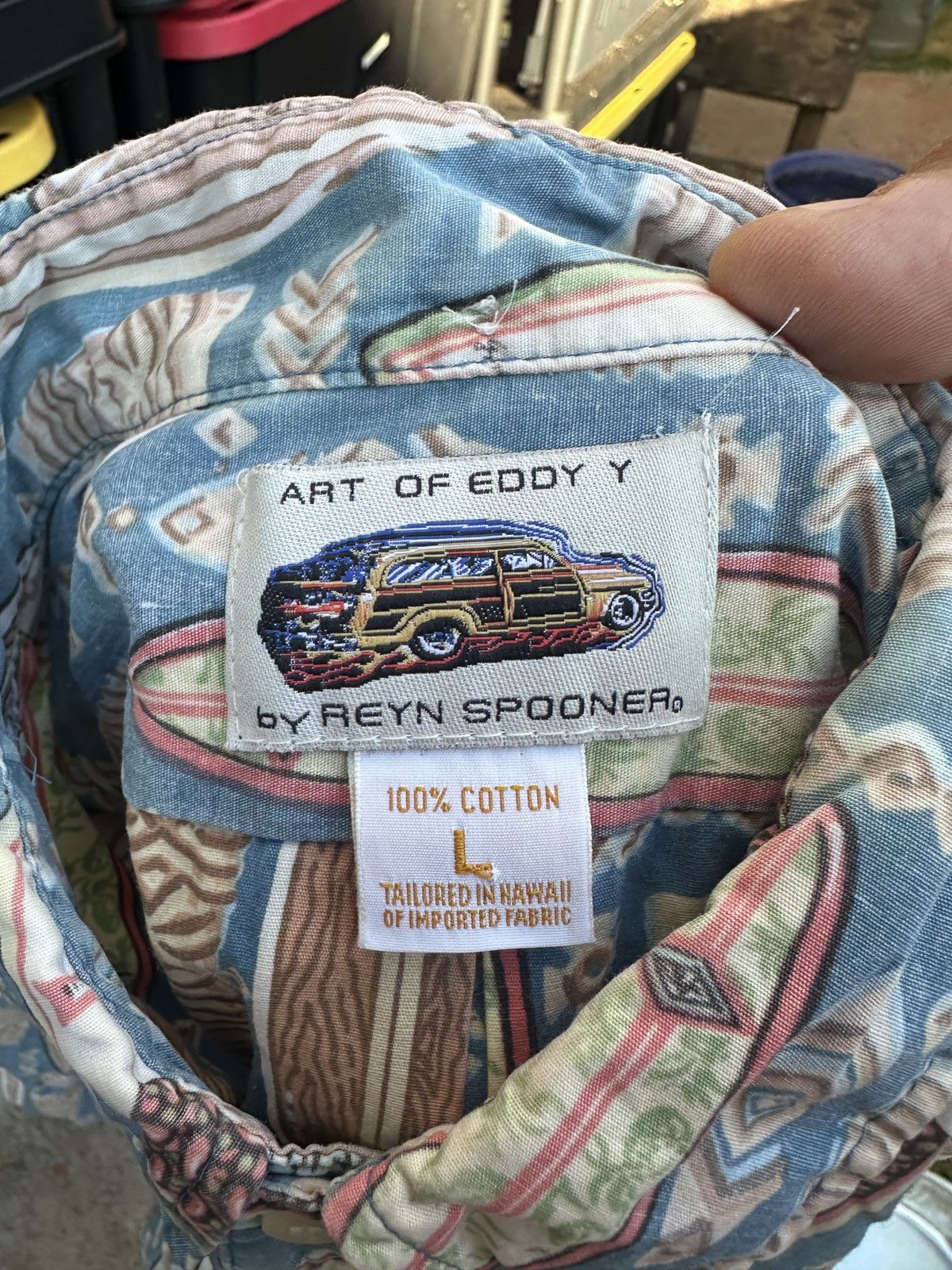 Reyn Spooner Reyn Spooner Art Of Eddy Y Hawaiian Print Men's Large Size US L / EU 52-54 / 3 - 4 Thumbnail