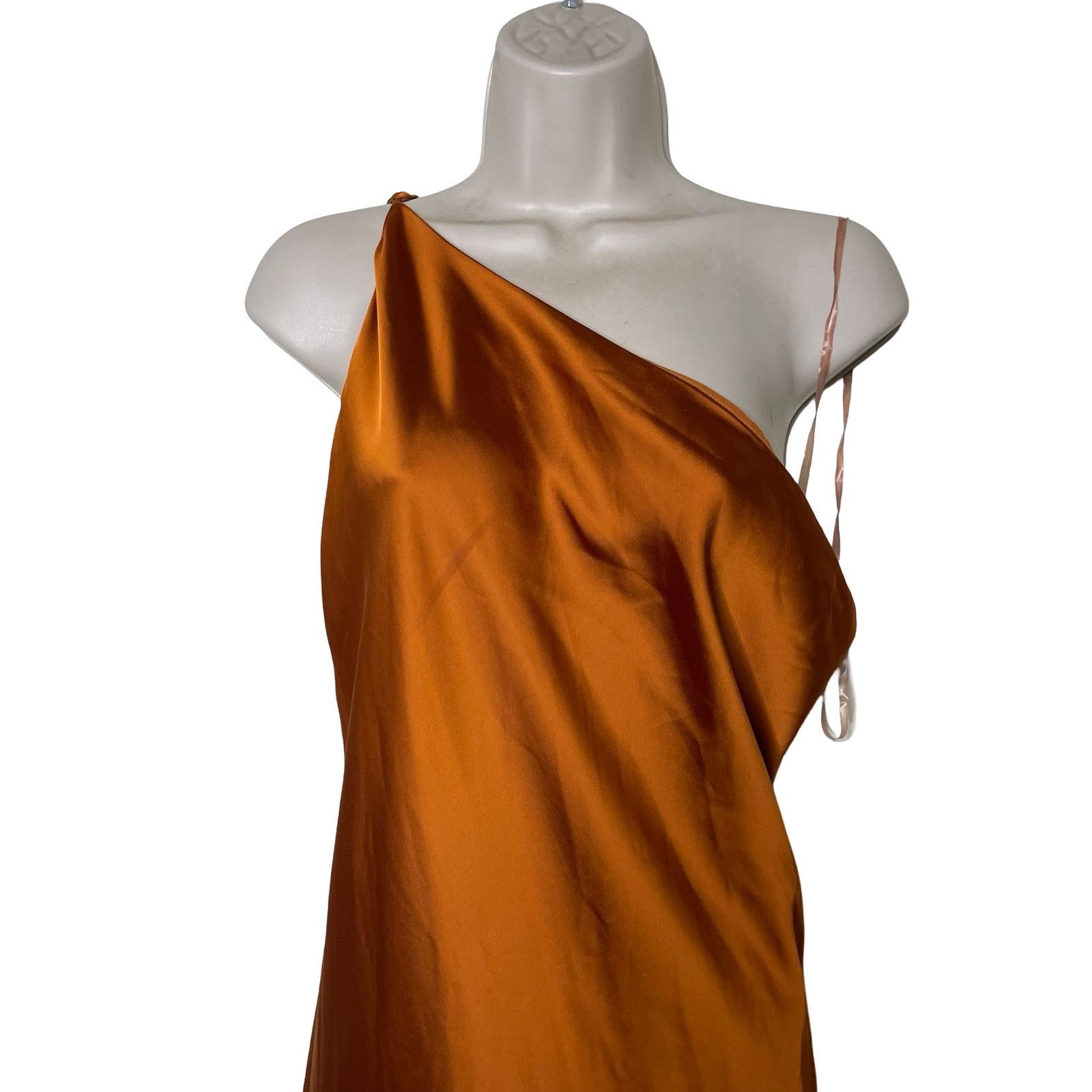 Other Obando One Shoulder Maxi Gown Dress in Burnt Orange crepe 8 Size M / US 6-8 / IT 42-44 - 5 Thumbnail