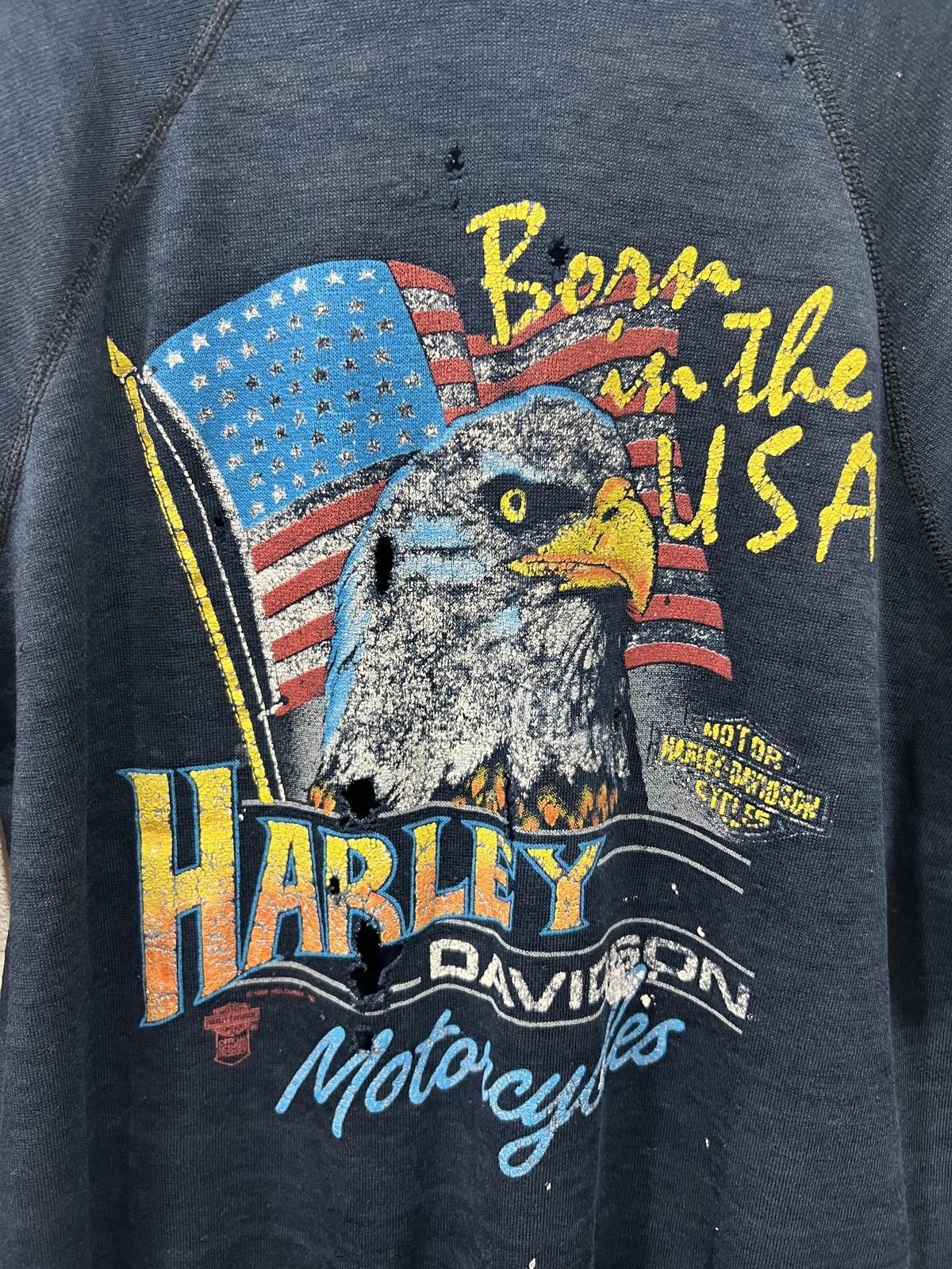 Harley Davidson 80s Harley Davidson Paper Thin Sweat Size US M / EU 48-50 / 2 - 2 Thumbnail