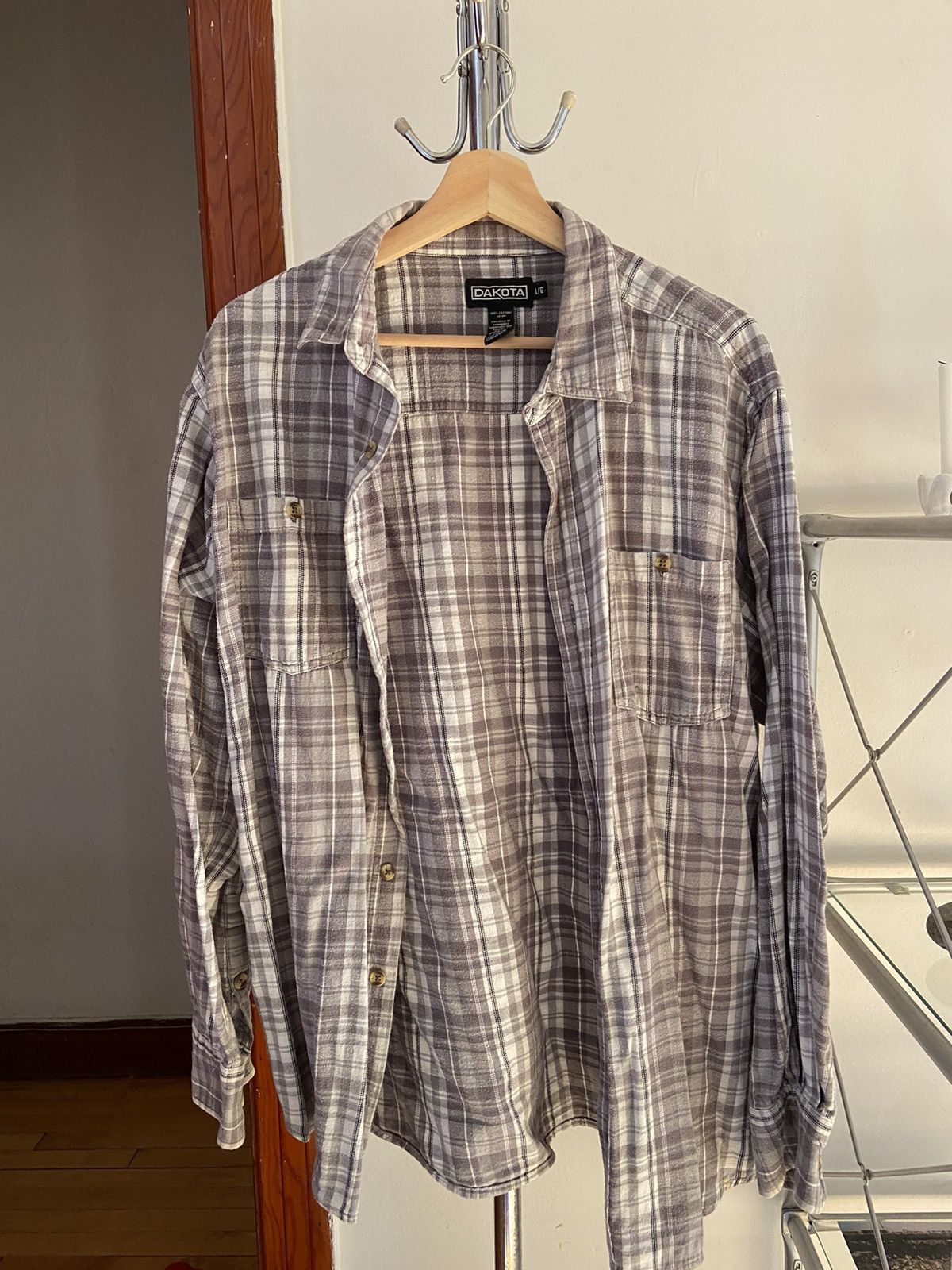 Vintage Grey Dakota flannel Size US L / EU 52-54 / 3 - 1 Thumbnail