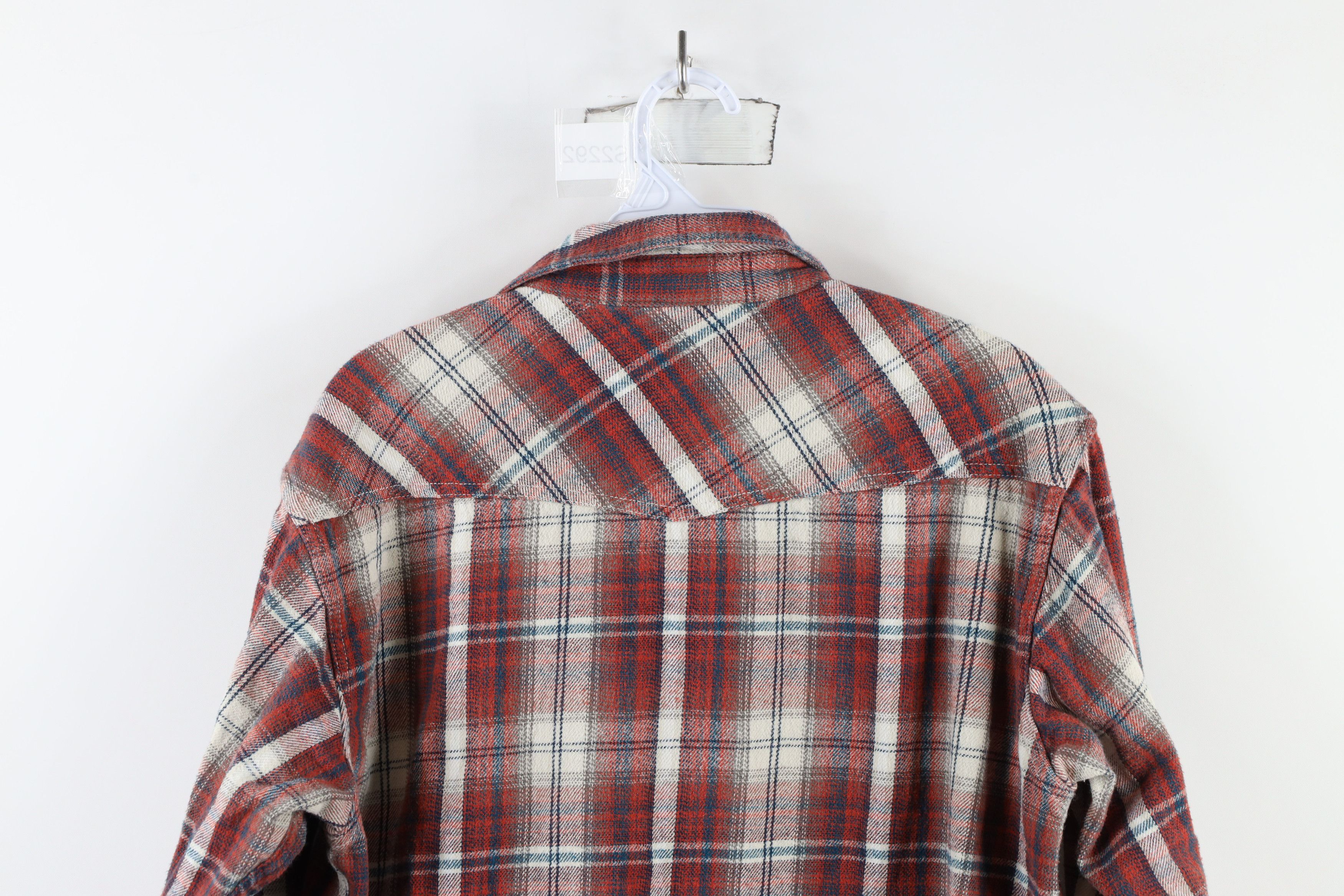 Ariat × Vintage Ariat Fit Heavyweight Western Flannel Snap Button Shirt Size US L / EU 52-54 / 3 - 11 Thumbnail